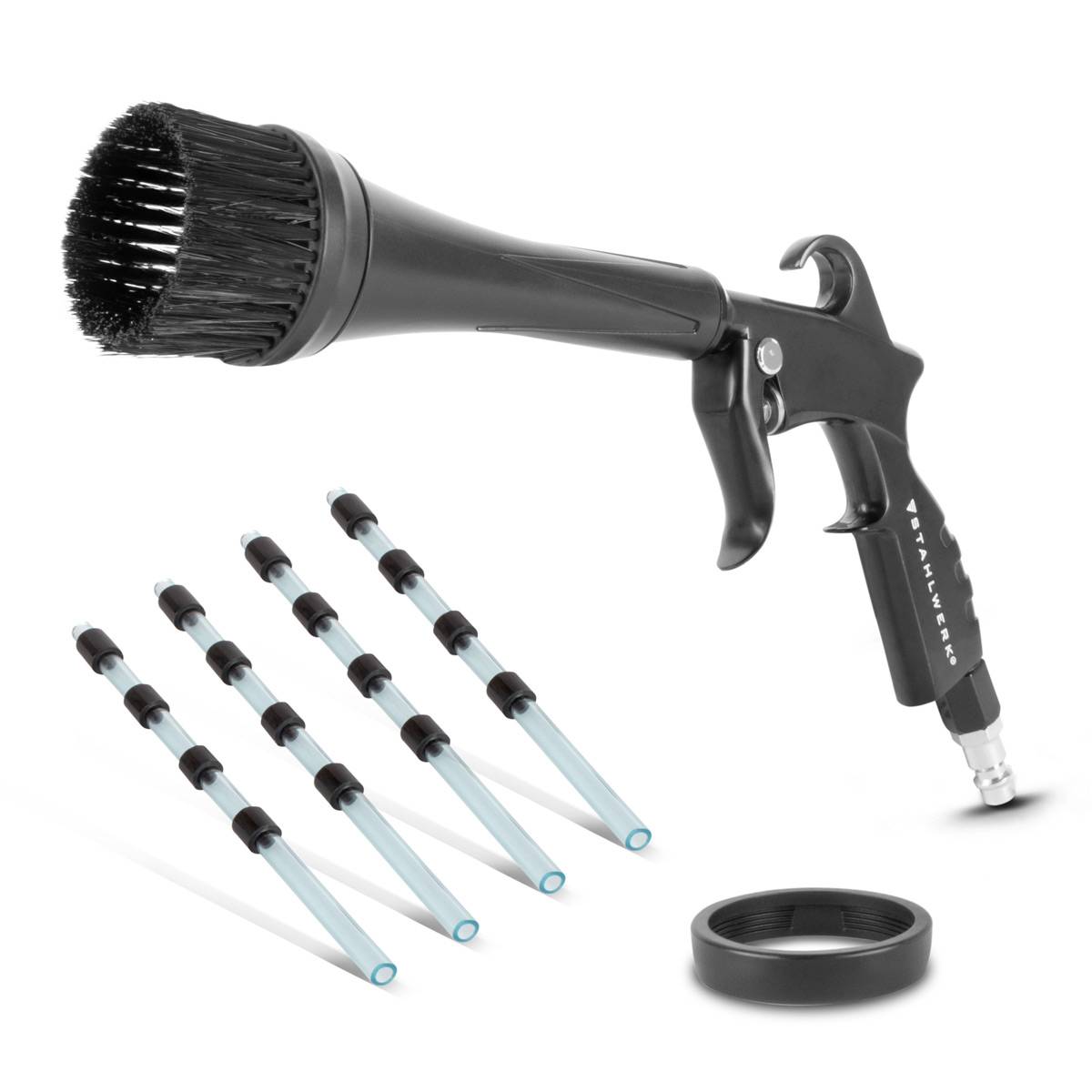 STAHLWERK Trockenreinigungspistole 5 Rotationsdüsen Tornado-Effekt
