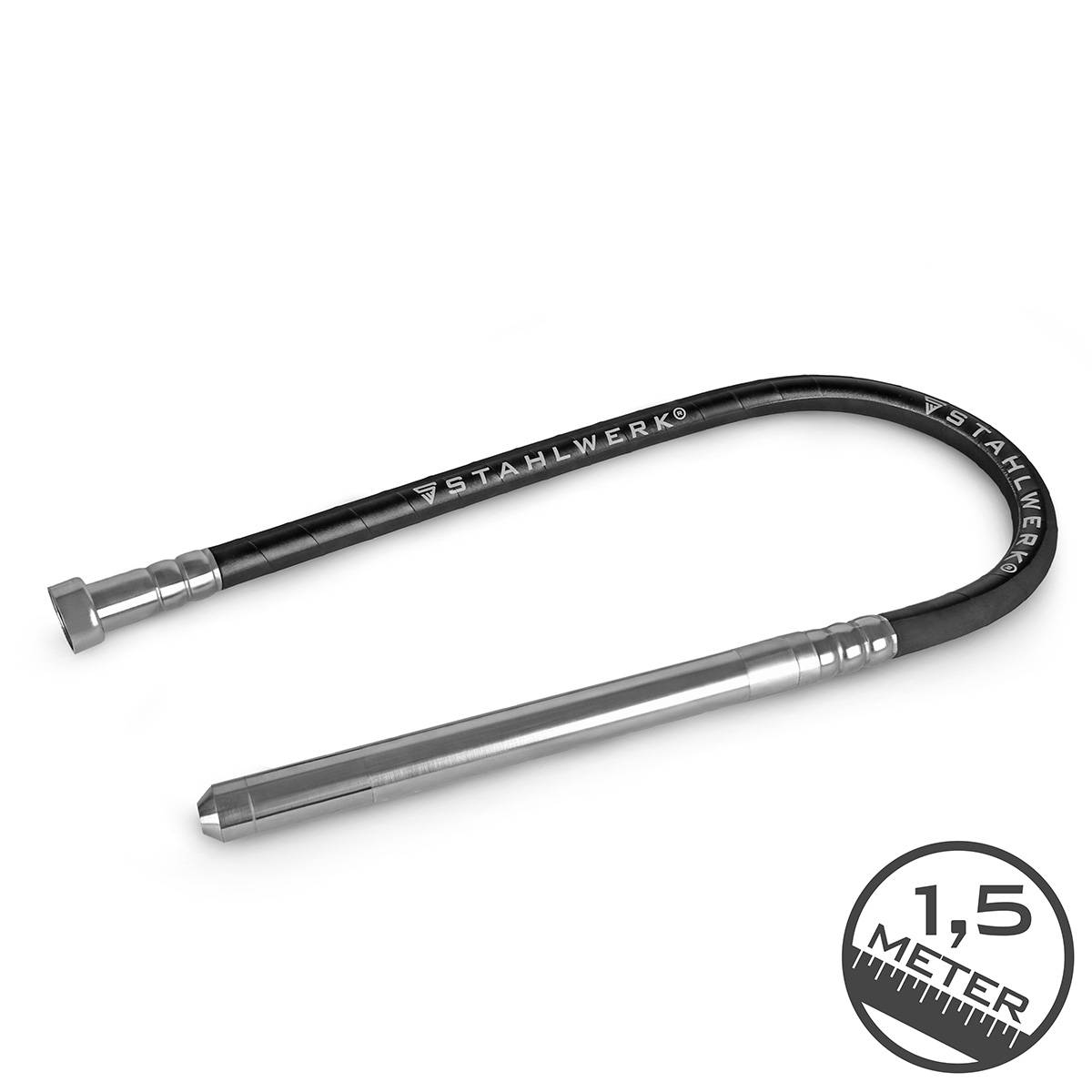 STAHLWERK Rüttelflasche Ø 35 mm 150 cm Länge für Betonverdichter