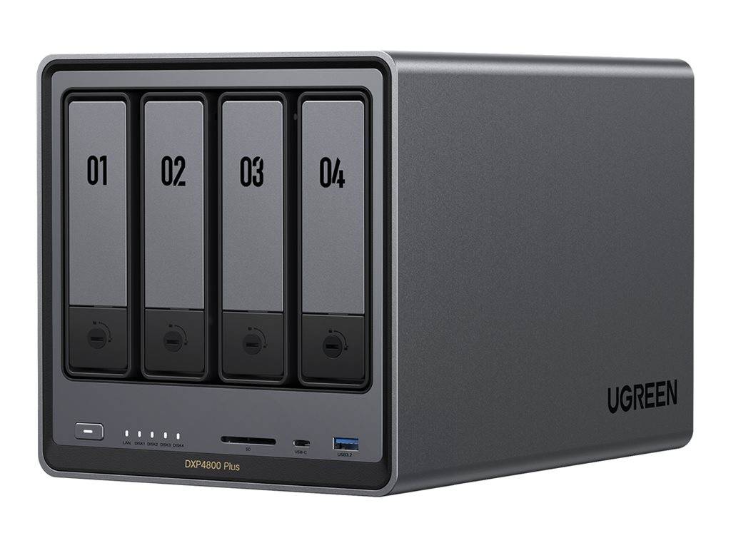 UGREEN NASync DXP4800 Plus 4-Bay NAS 0/4 SATA, 0/2 M.2 SSD, 1x 10GbE + 1x