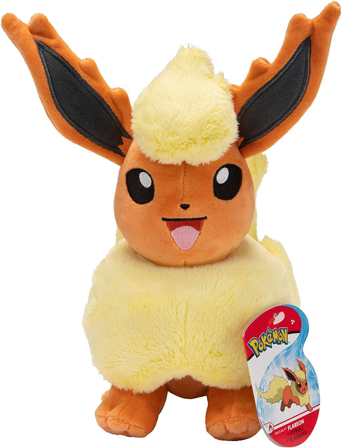 Jazwares PKW2295 - Pokemon Plüschfigur 20 cm - Eevolutions Flamara