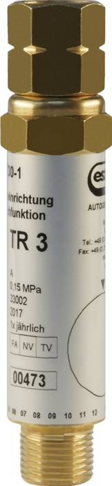 Sicherheitseinrichtung f.Druckregler G 3/8Zoll LH Brenngas 2-4132-122-142 ESZET