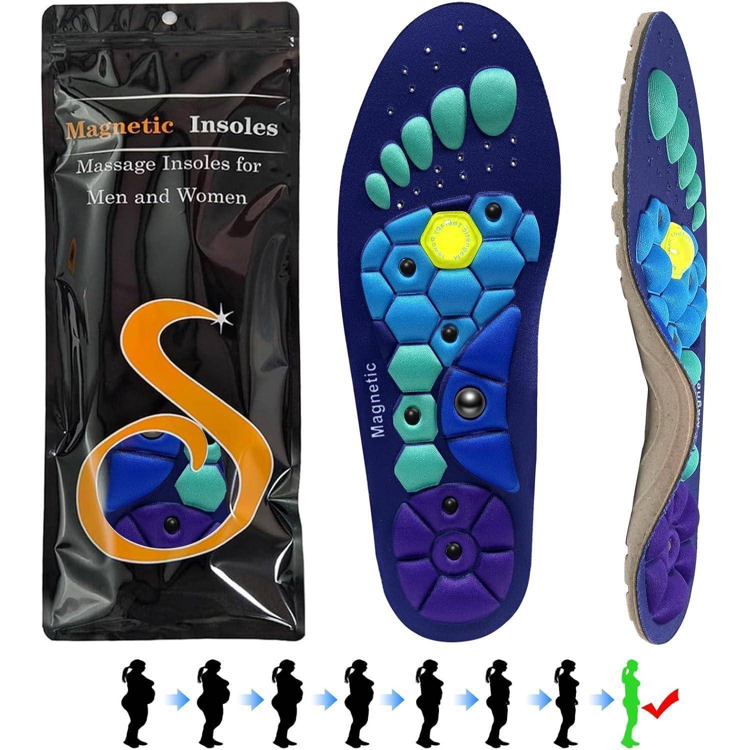 Einlagen zum Abnehmen Magnetische Akupressur Einlagen Fußmassagesoles