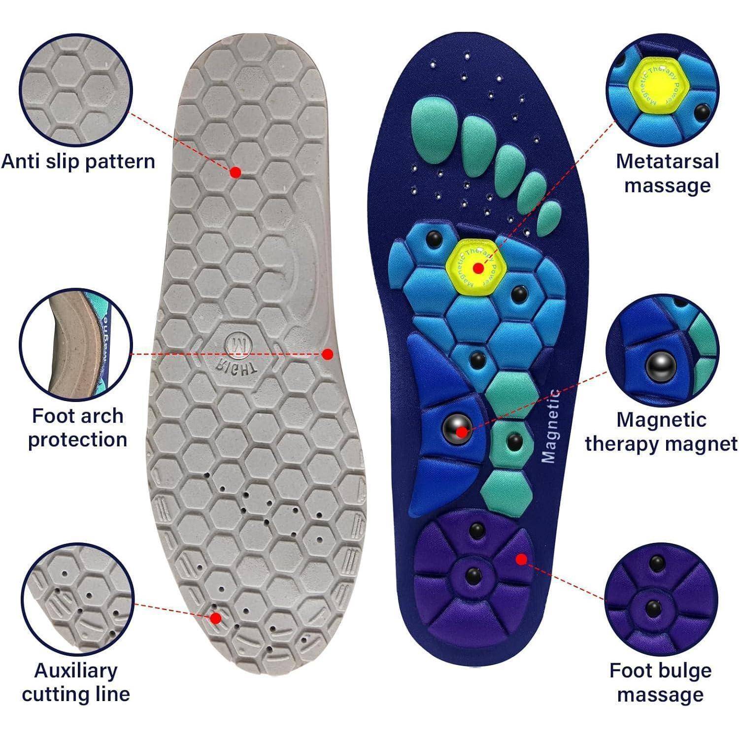 Einlagen zum Abnehmen Magnetische Akupressur Einlagen Fußmassagesoles