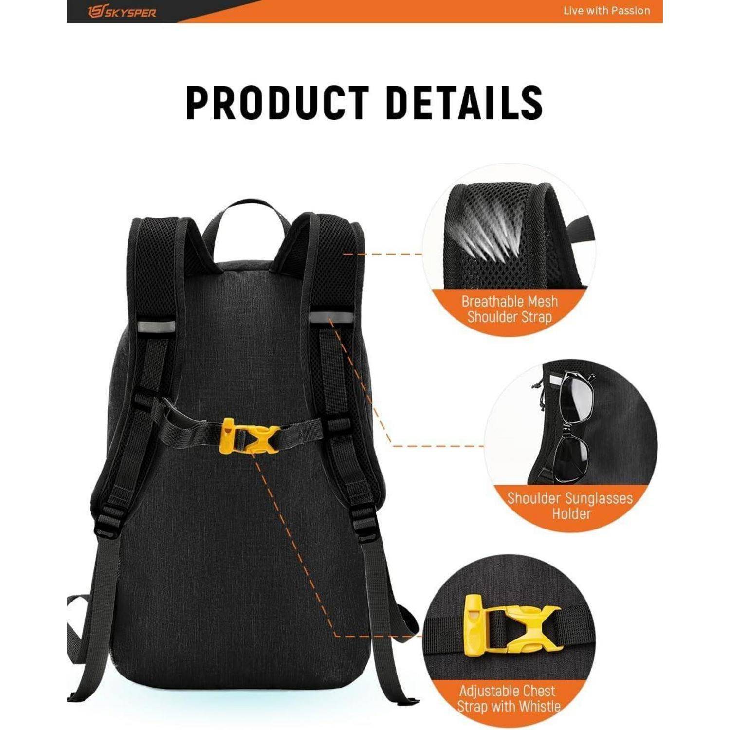 20L Faltbarer Wanderrucksack Ultraleicht Outdoor Camping Rucksack