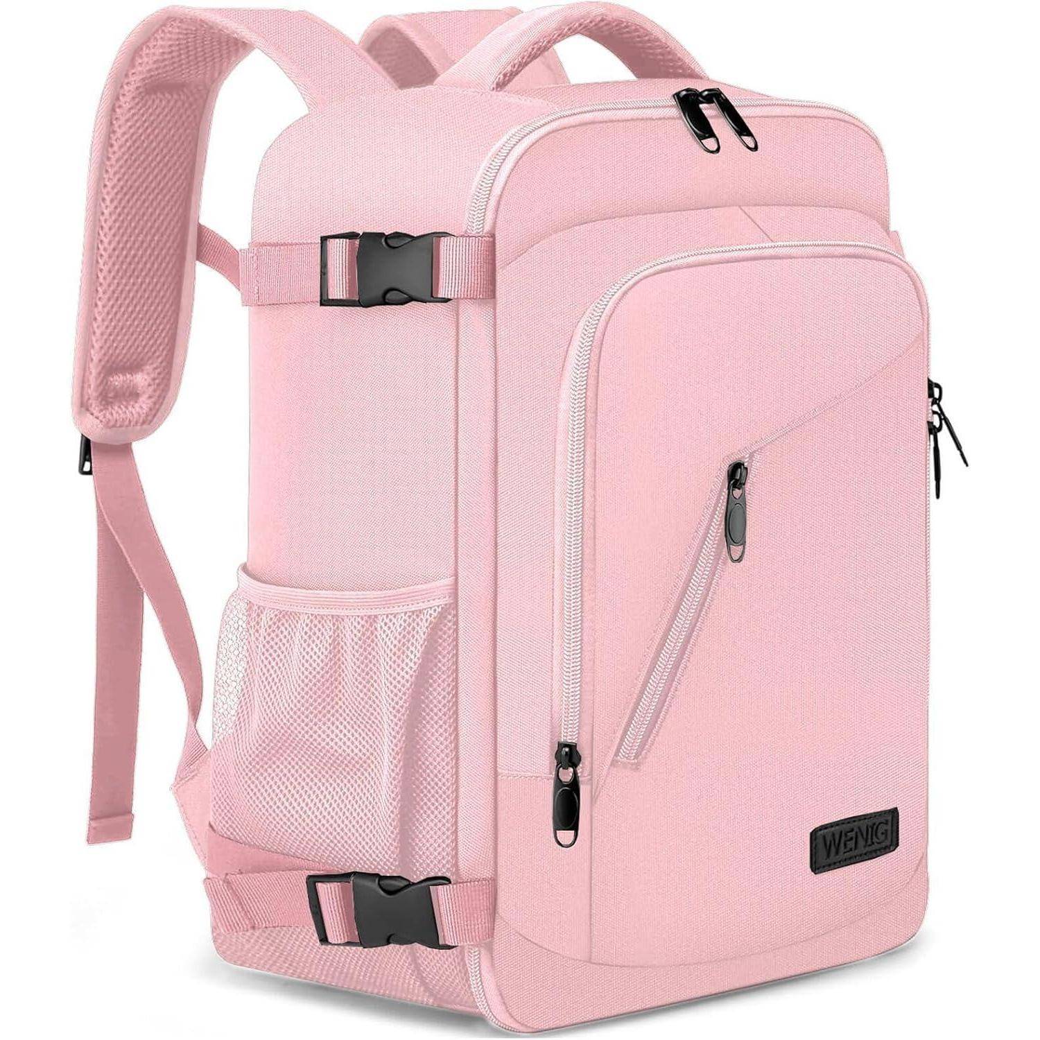 Rucksack Handgepäck 40x20x25 Ryanair Damen USB Rosa 40 x 20 x 25cm-20L