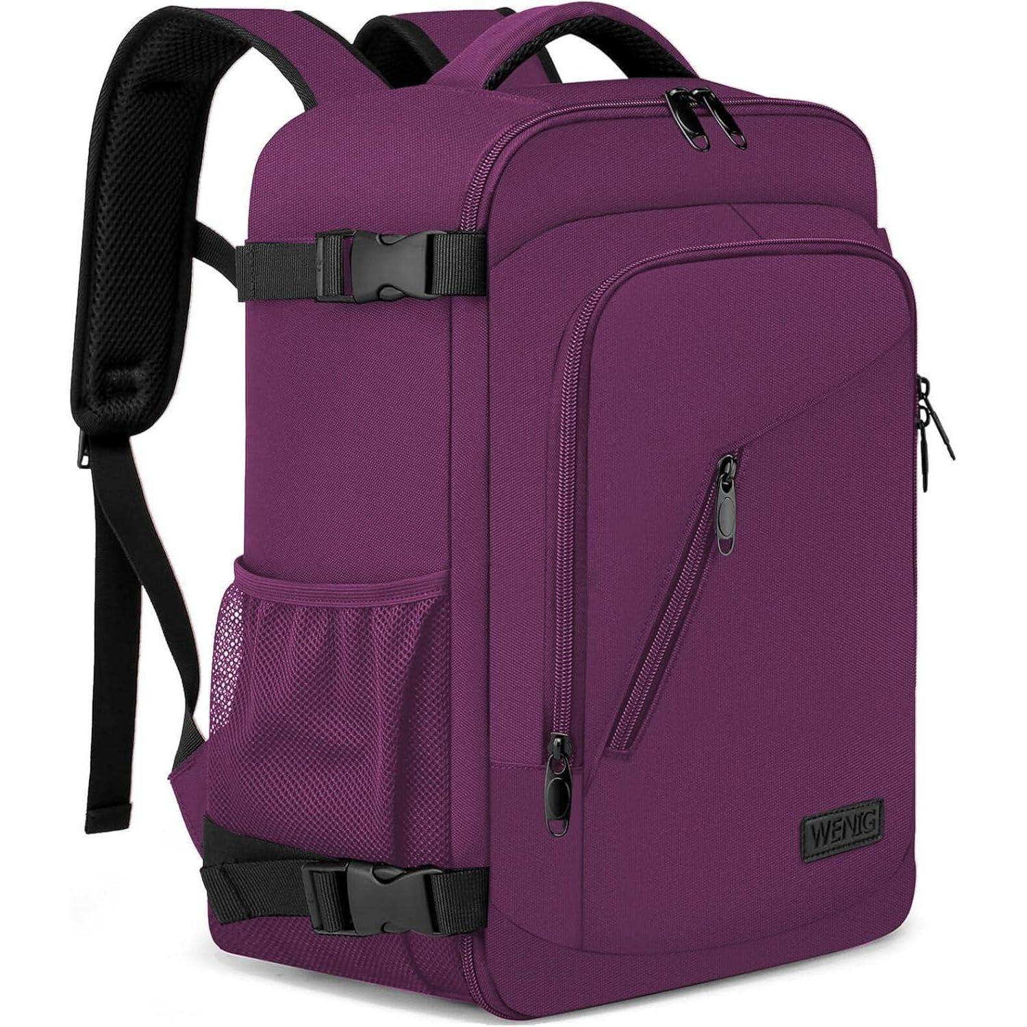 Rucksack Handgepäck 40x20x25 20L Laptop 14Zoll Lila 40 x 20 x 25cm-20L