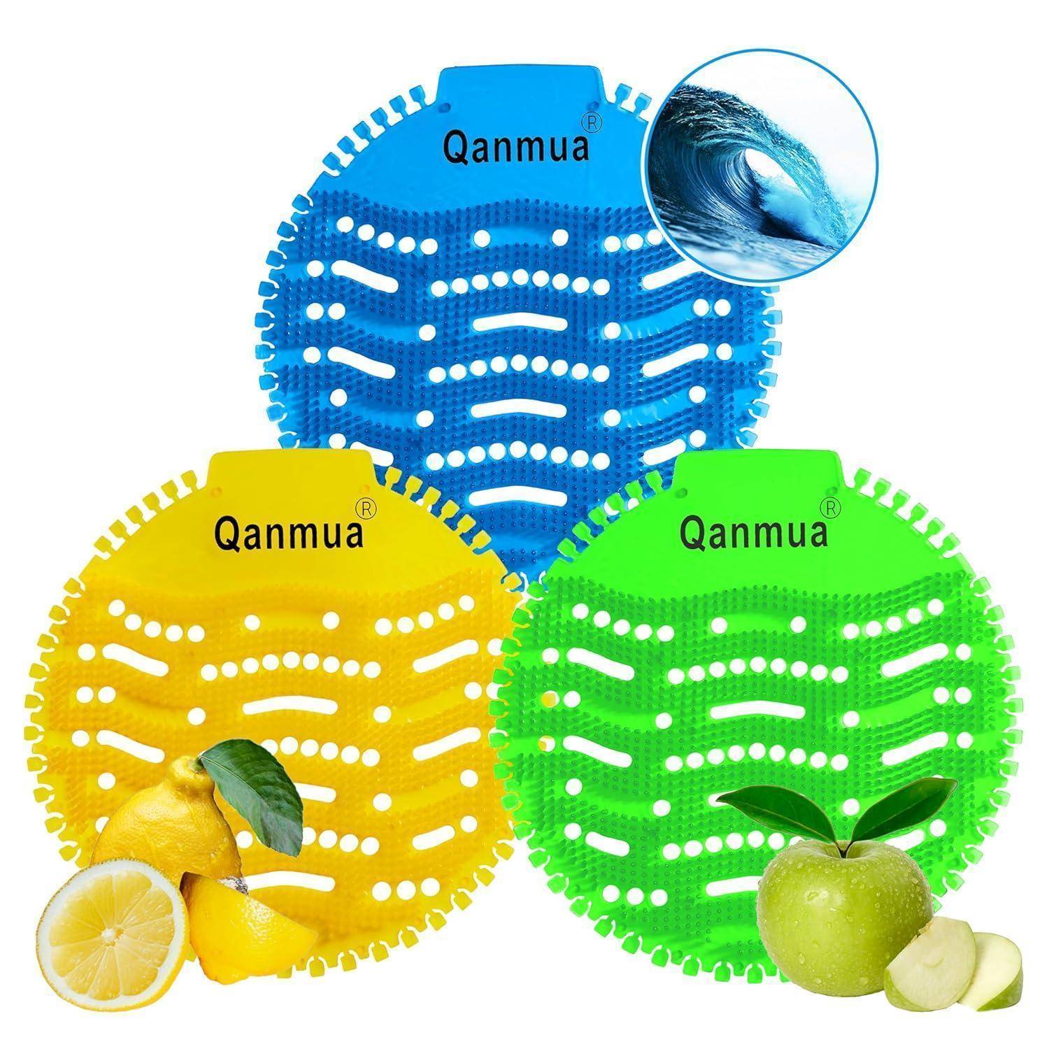 Urinalsieb mit Duft 12er Pack Blau Gelb Grün Matten für Pissoir Urinal