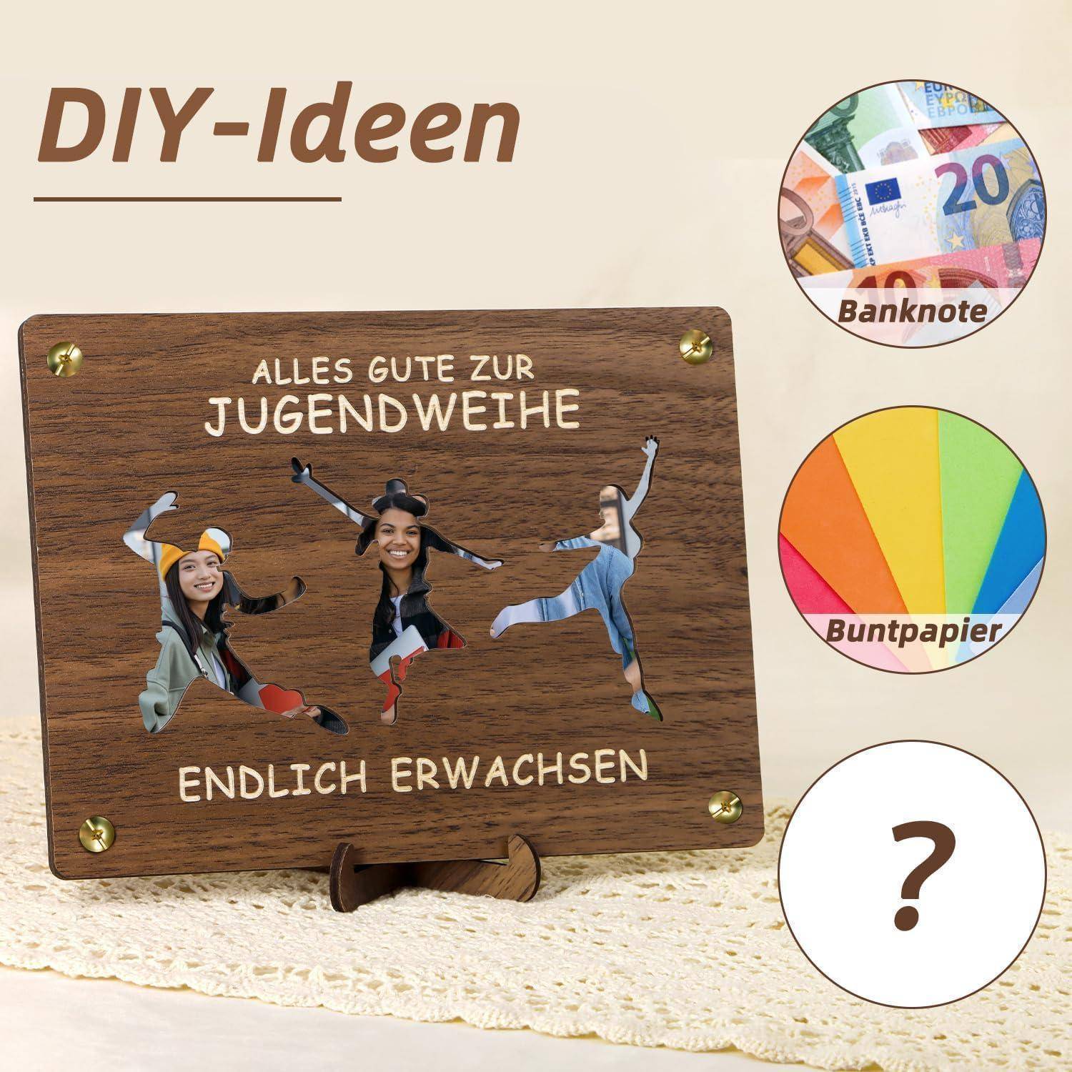 Eine Holztafel zeigt 