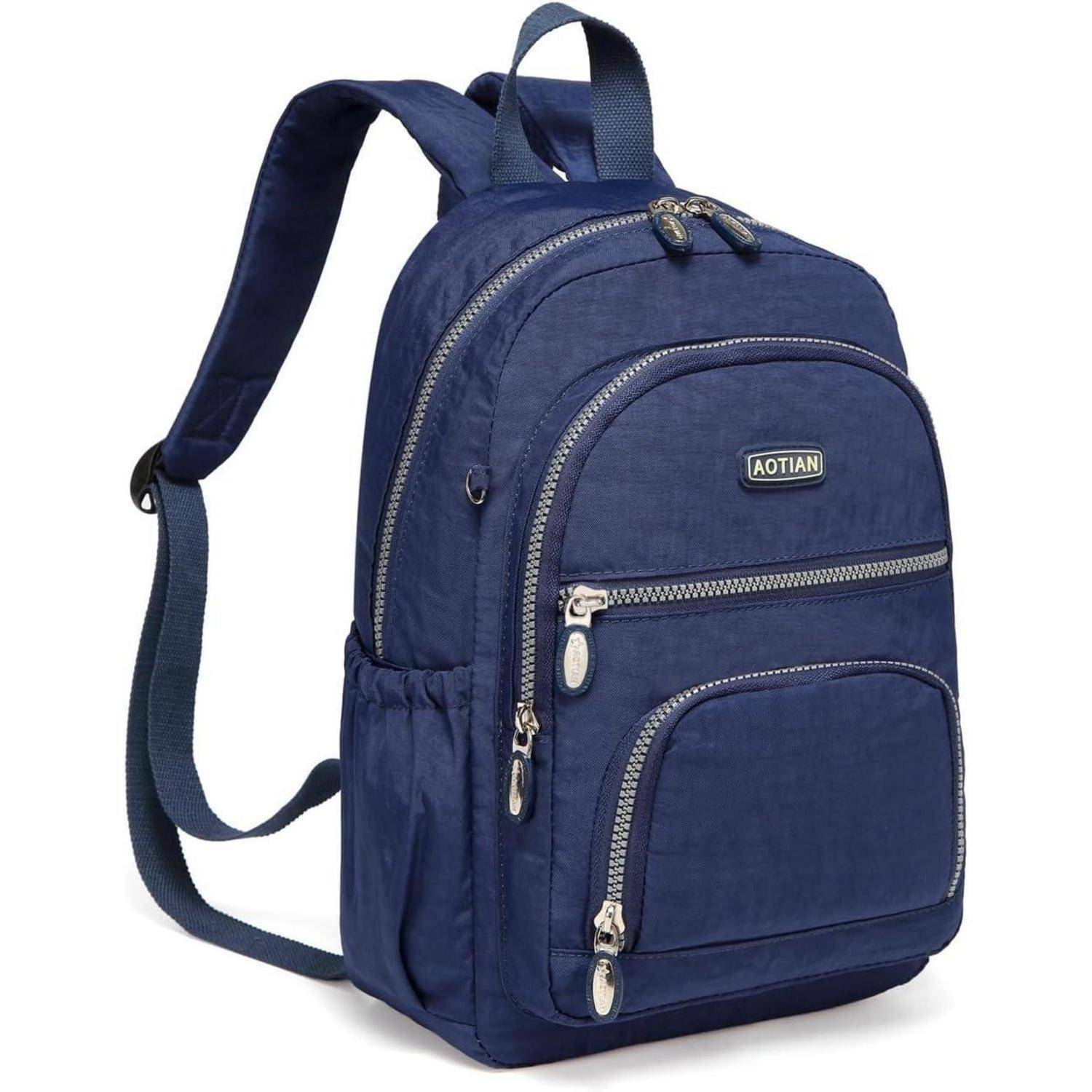 Rucksack Damen Tagesrucksack Daypack Nylon City Brunet Blau 9l