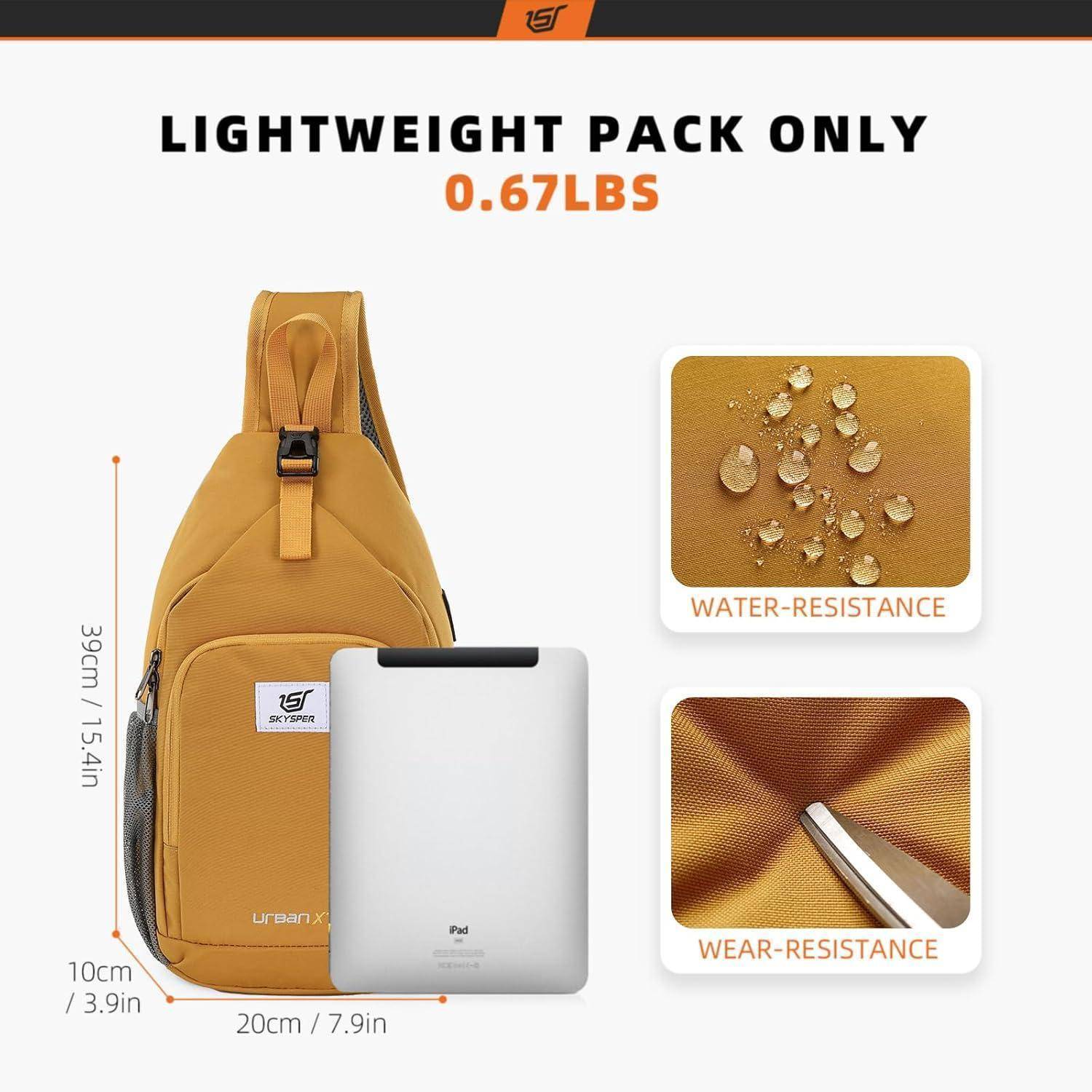 Brusttasche Sling Crossbody Klein Leicht Herren Urbnax7-aprikose