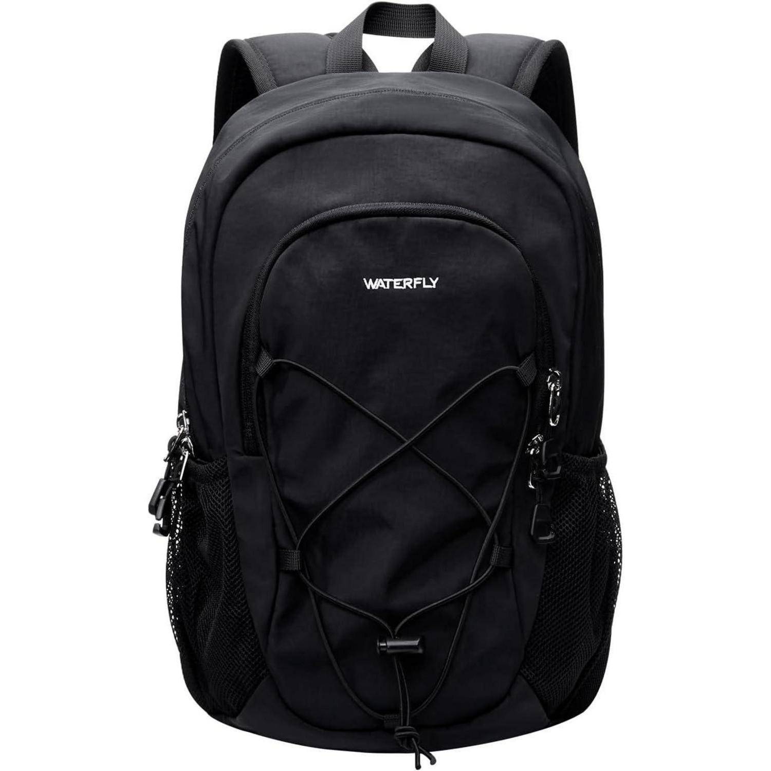 Rucksack 12L Wanderrucksack Daypack Outdoor Brustschnalle Schwarz