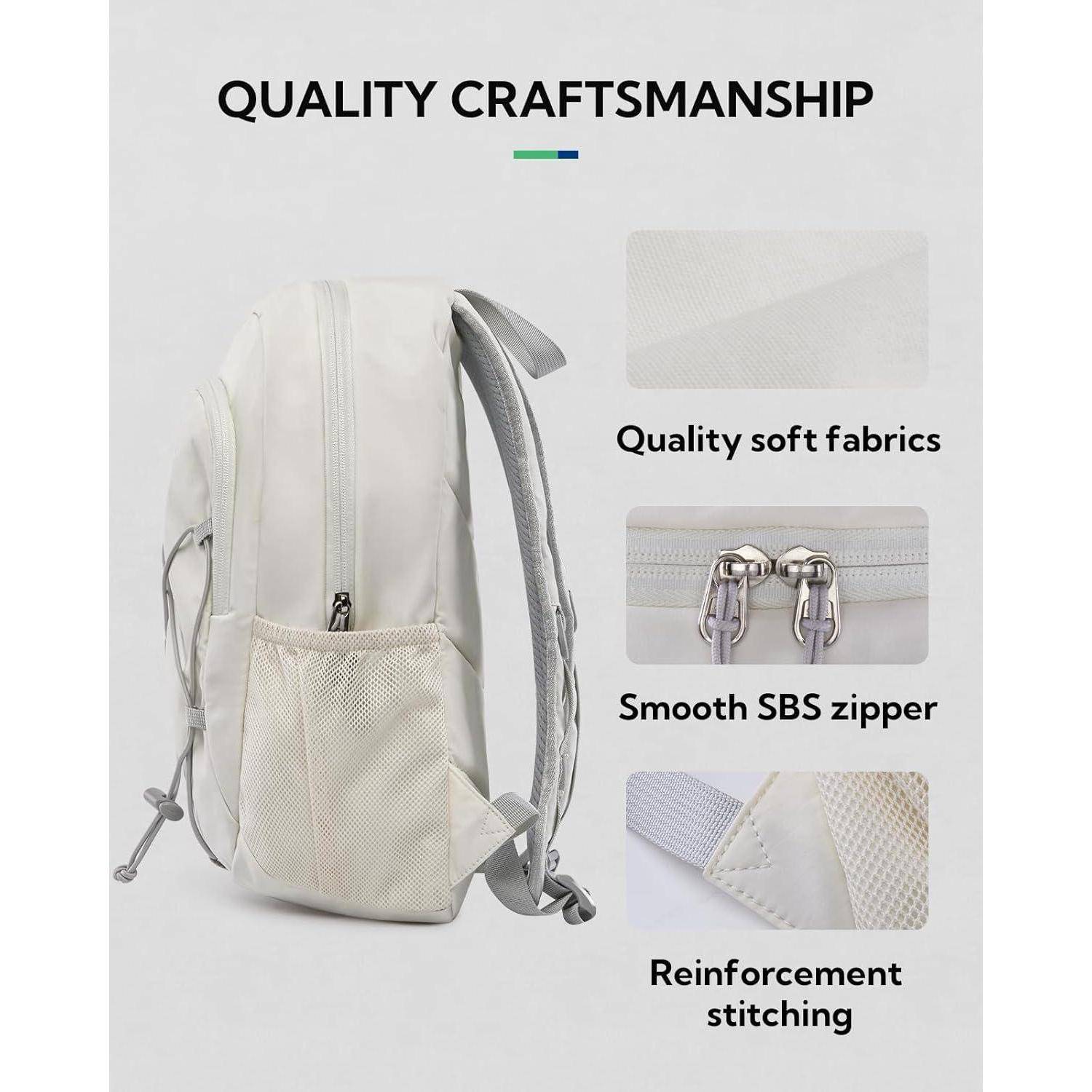 Rucksack 12L Wanderrucksack Klein Outdoor Herren Damen Beige