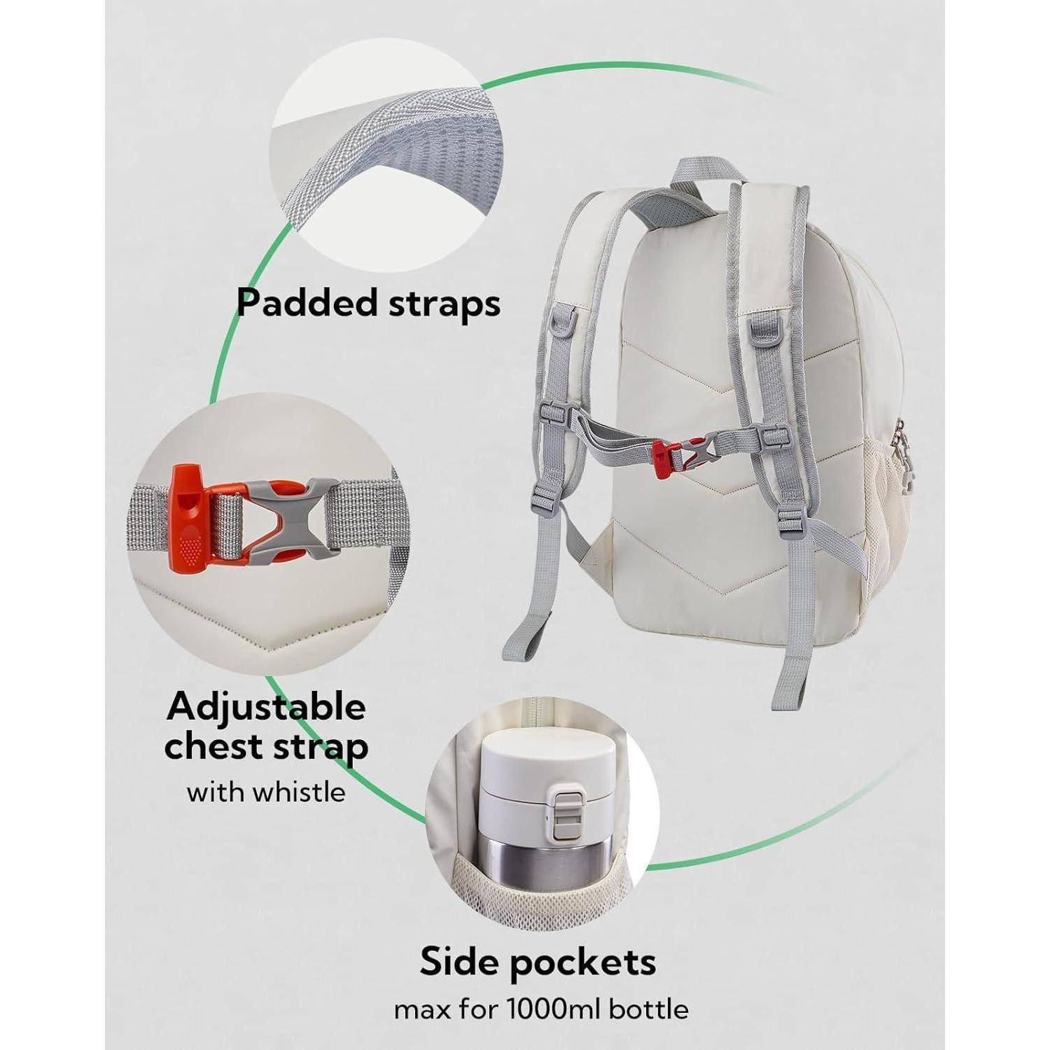 Rucksack 12L Wanderrucksack Klein Outdoor Herren Damen Beige