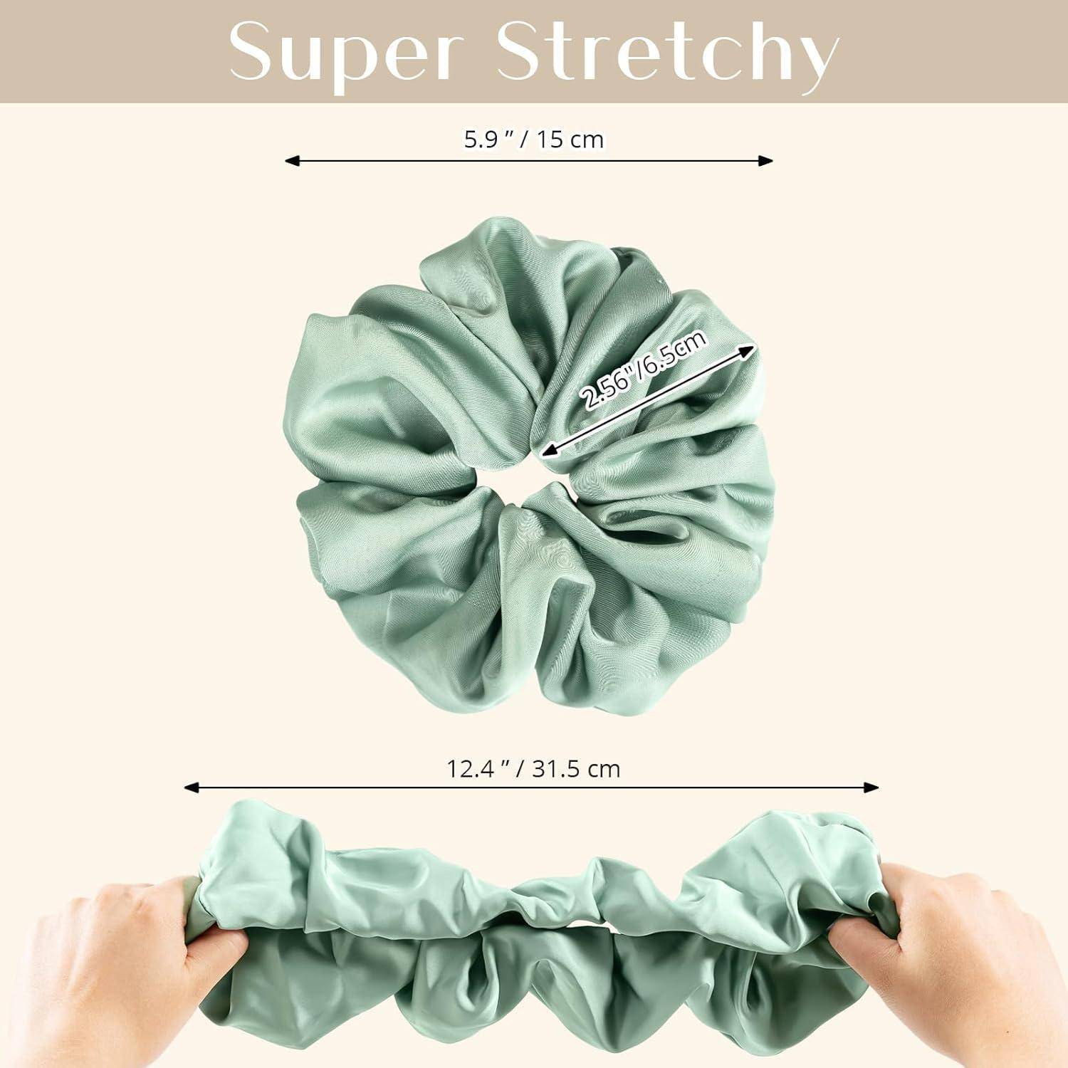 Grüner Scrunchie mit Aufschrift 
