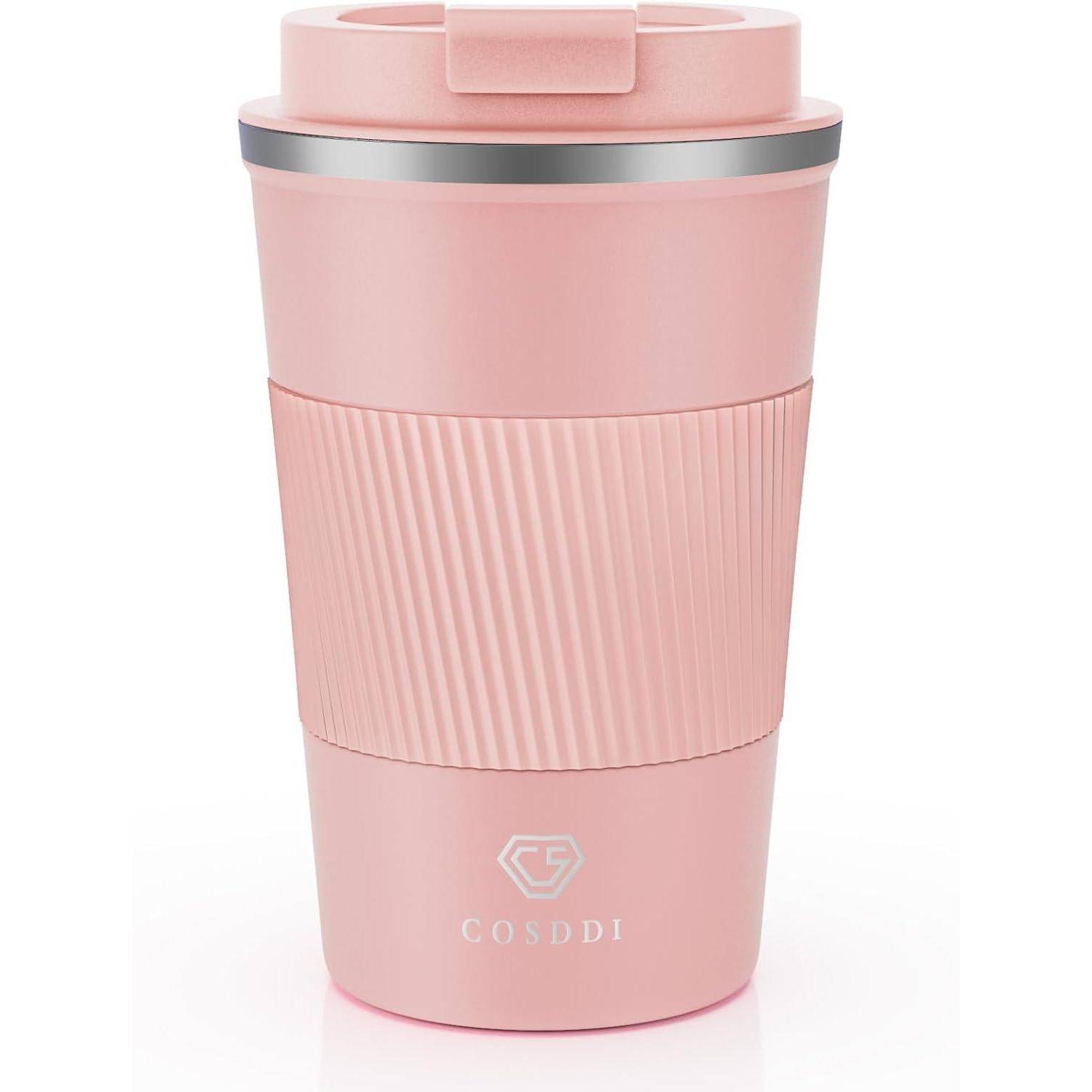 Thermobecher Isolierbecher Edelstahl Travel Mug 380ml mit Deckel
