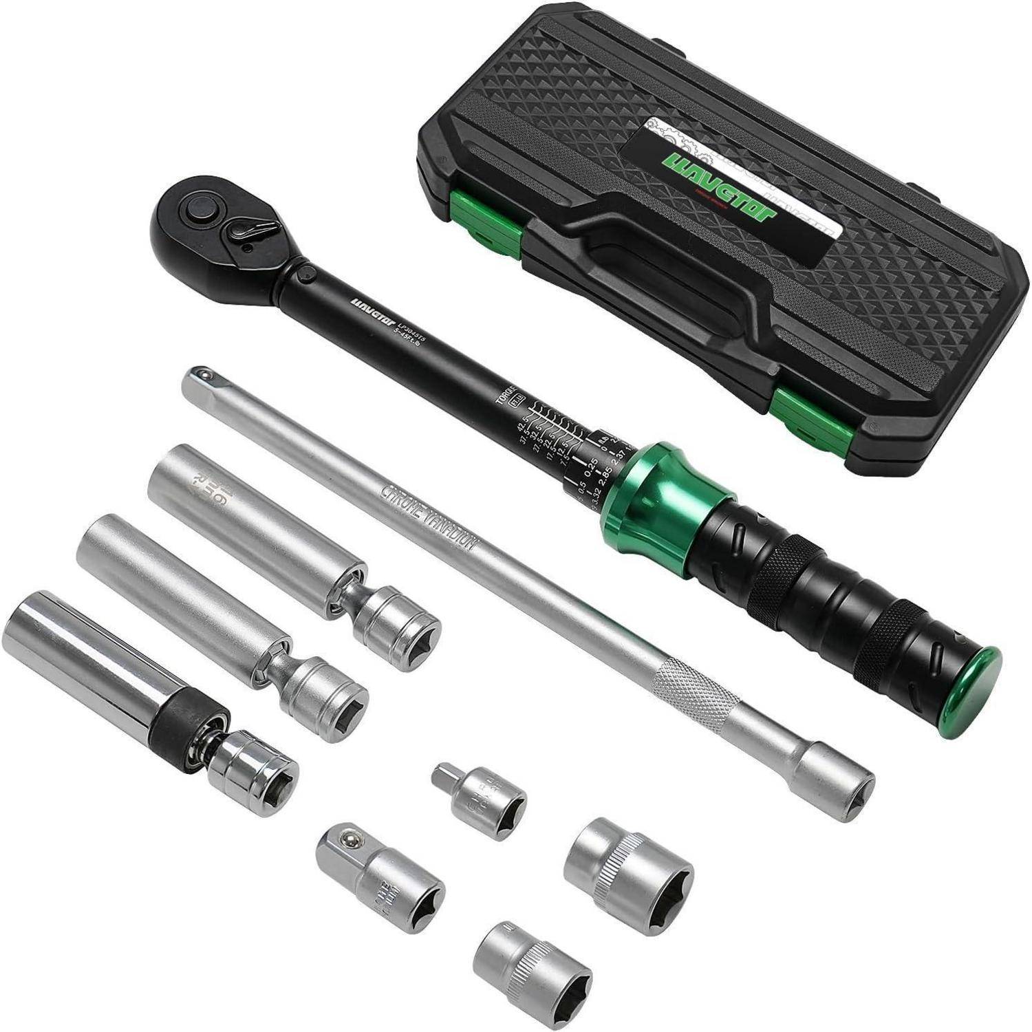 Drehmomentschlüssel 60 Nm 3/8 9tlg Drehmomentschlüssel Set