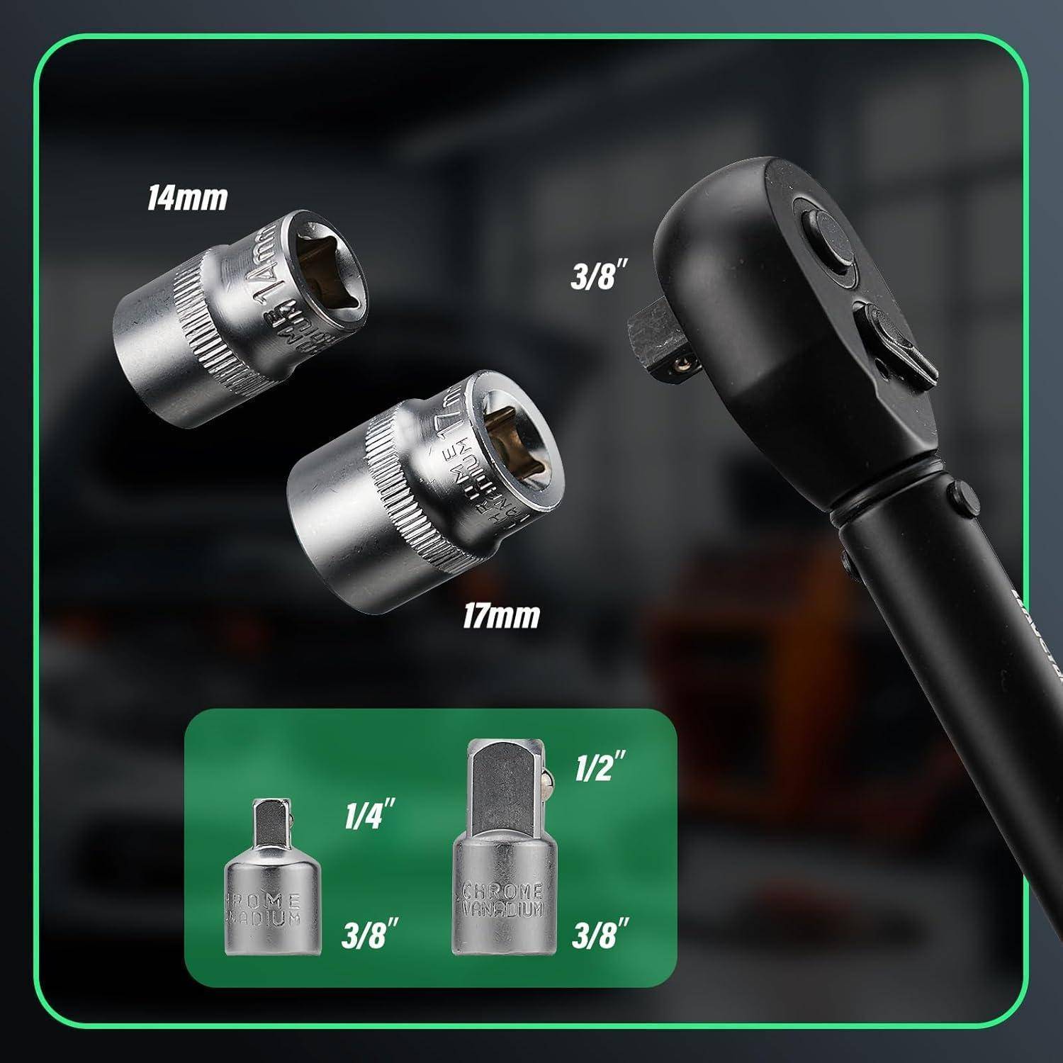 Drehmomentschlüssel 60 Nm 3/8 9tlg Drehmomentschlüssel Set