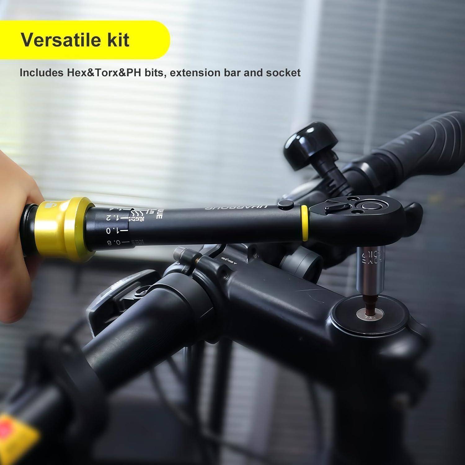 Drehmomentschlüssel 1-25 Nm 60-tlg 1/4 für Fahrräder vorkalibriert
