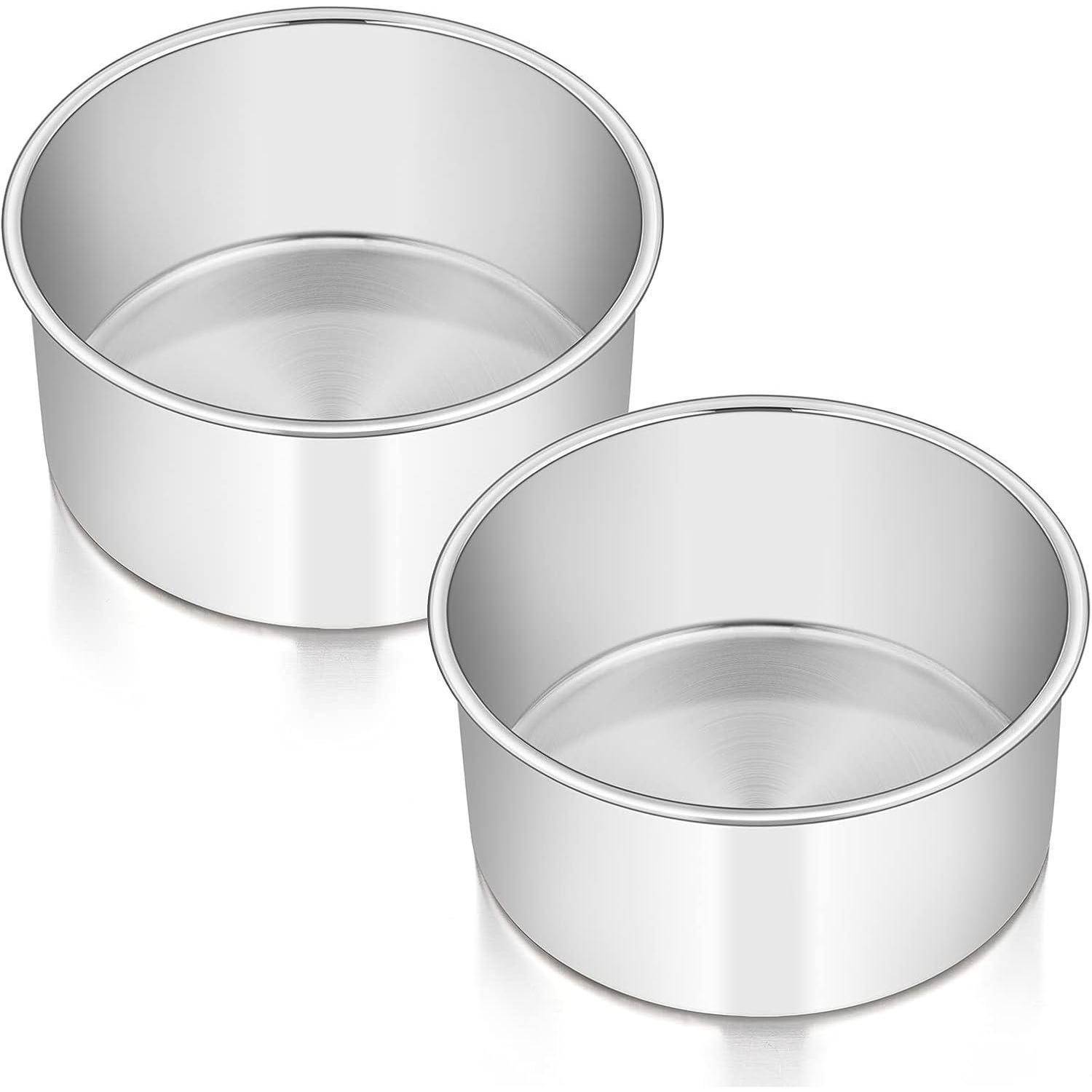 Runde Backform Edelstahl 16cm Tortenform 2er Set 7cm Tief