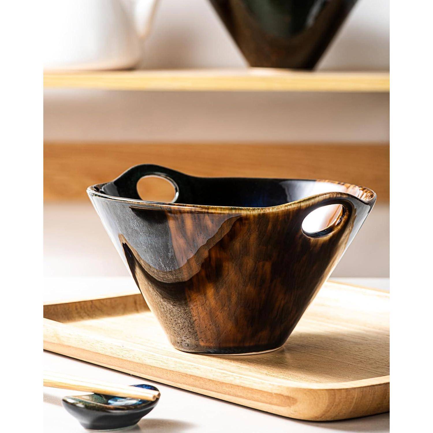 Ramen Schüssel Keramik Set 2er 780ml japanisch 780ml-reaktiv