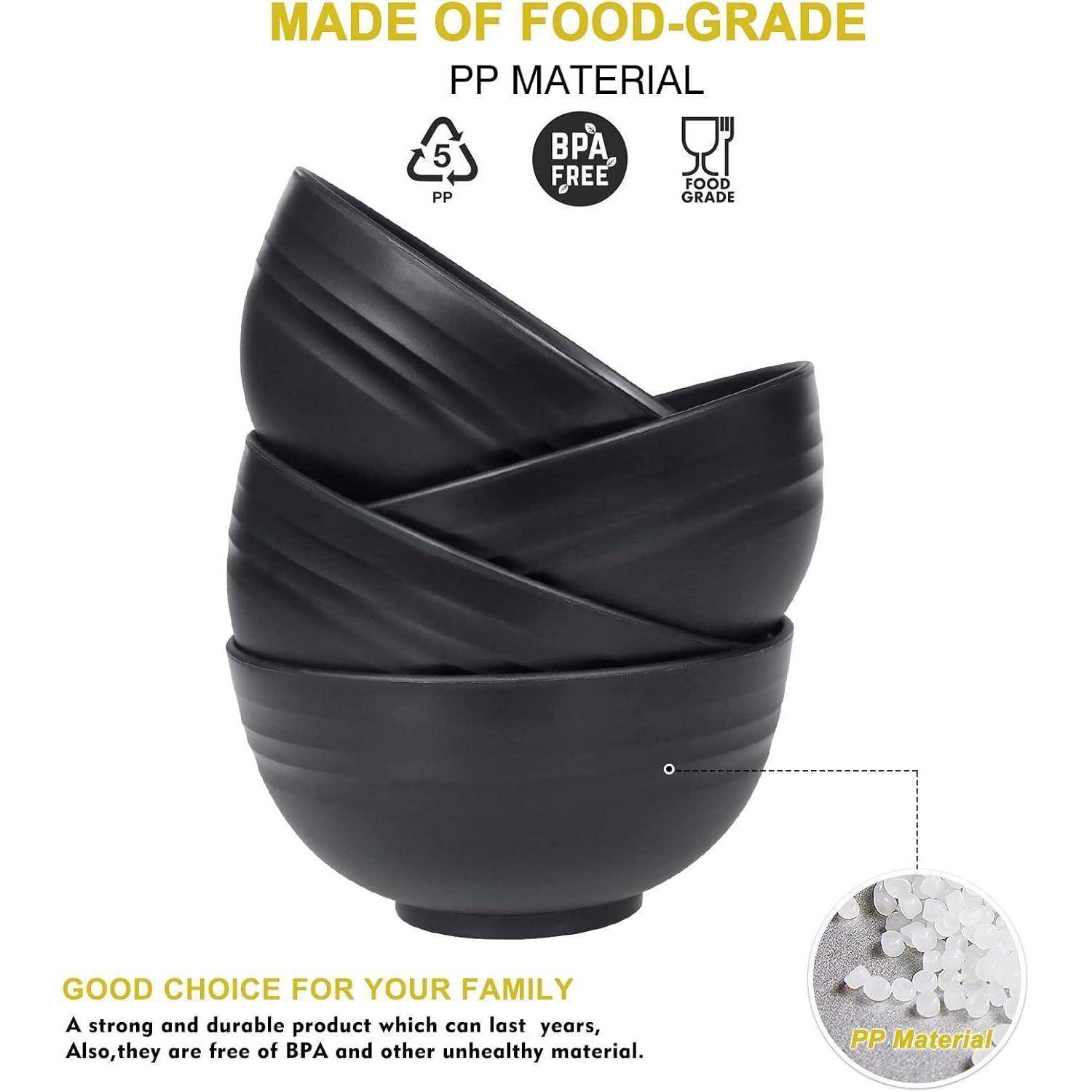 Schüssel Müslischale 710ml 4er 4pcs Einfarbige Mittlere Schüssel