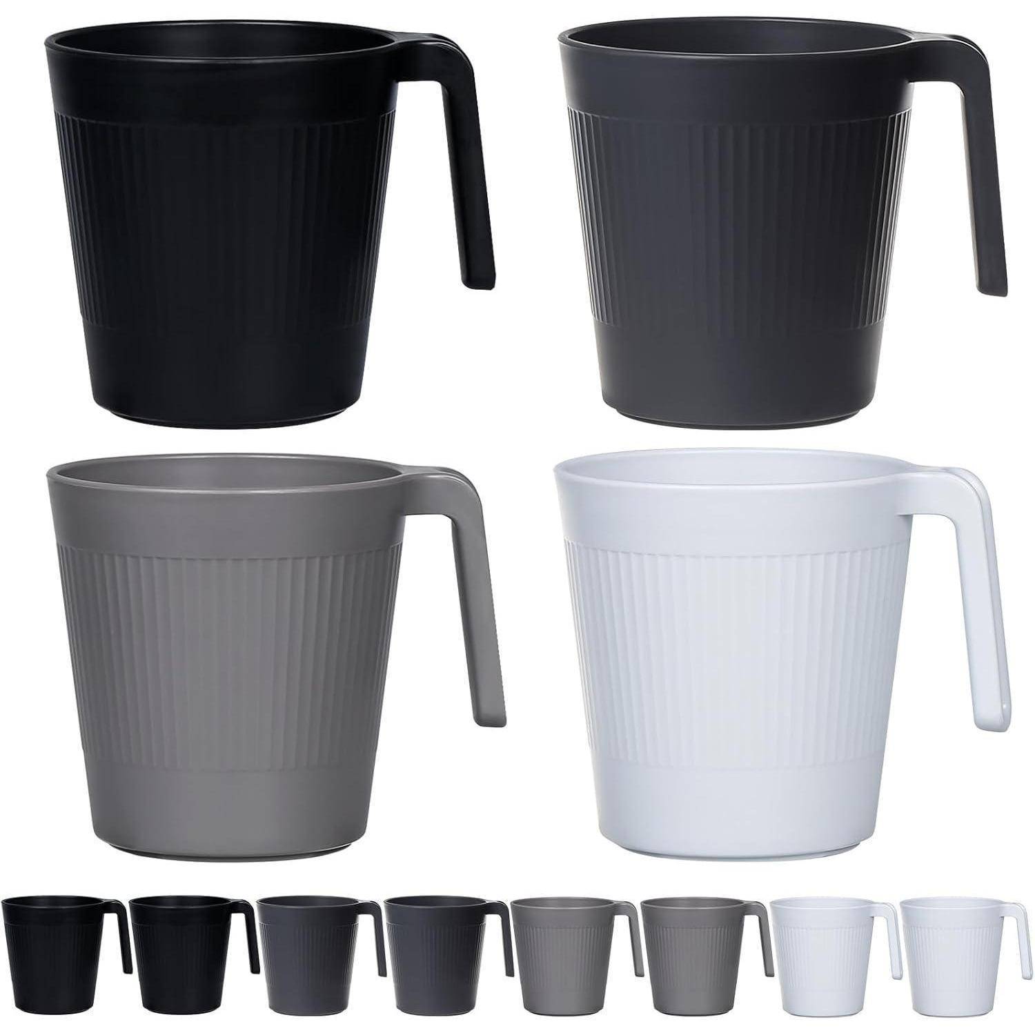 Tasse Wiederverwendbar 500ml 8 Pcs Farbverlaufsserie Tasse mit Henkel