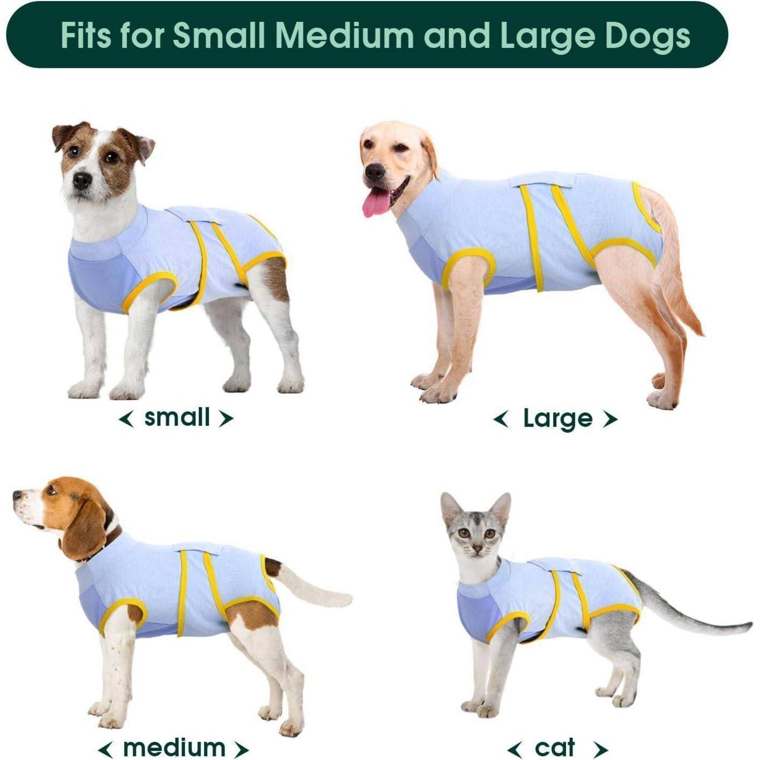 Hundebody Nach OP Leckschutz Antiwundlecken XXL (1er Pack) Blau