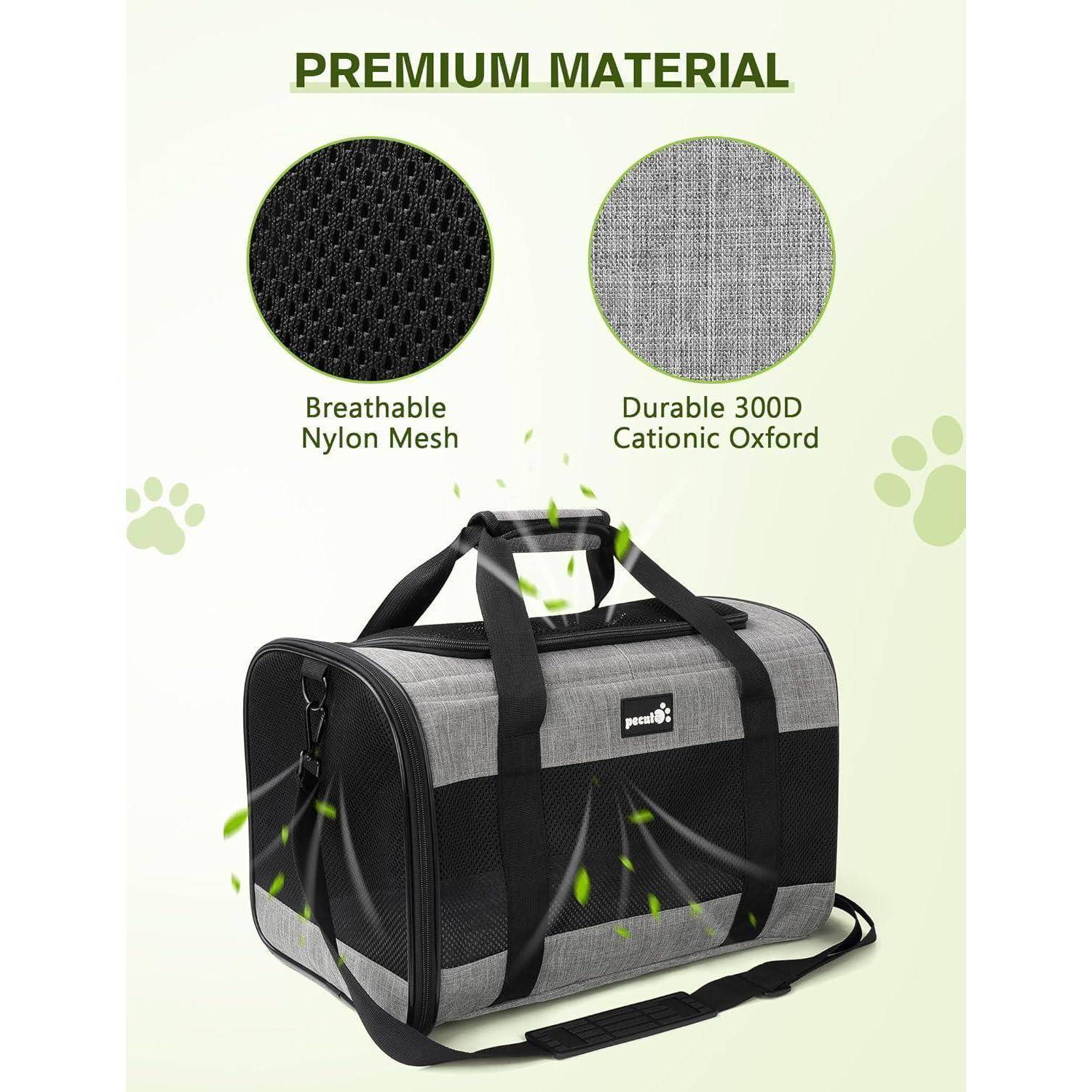 Hundetasche Faltbar Katzentransportbox Atmungsaktiv für Reisen Unter