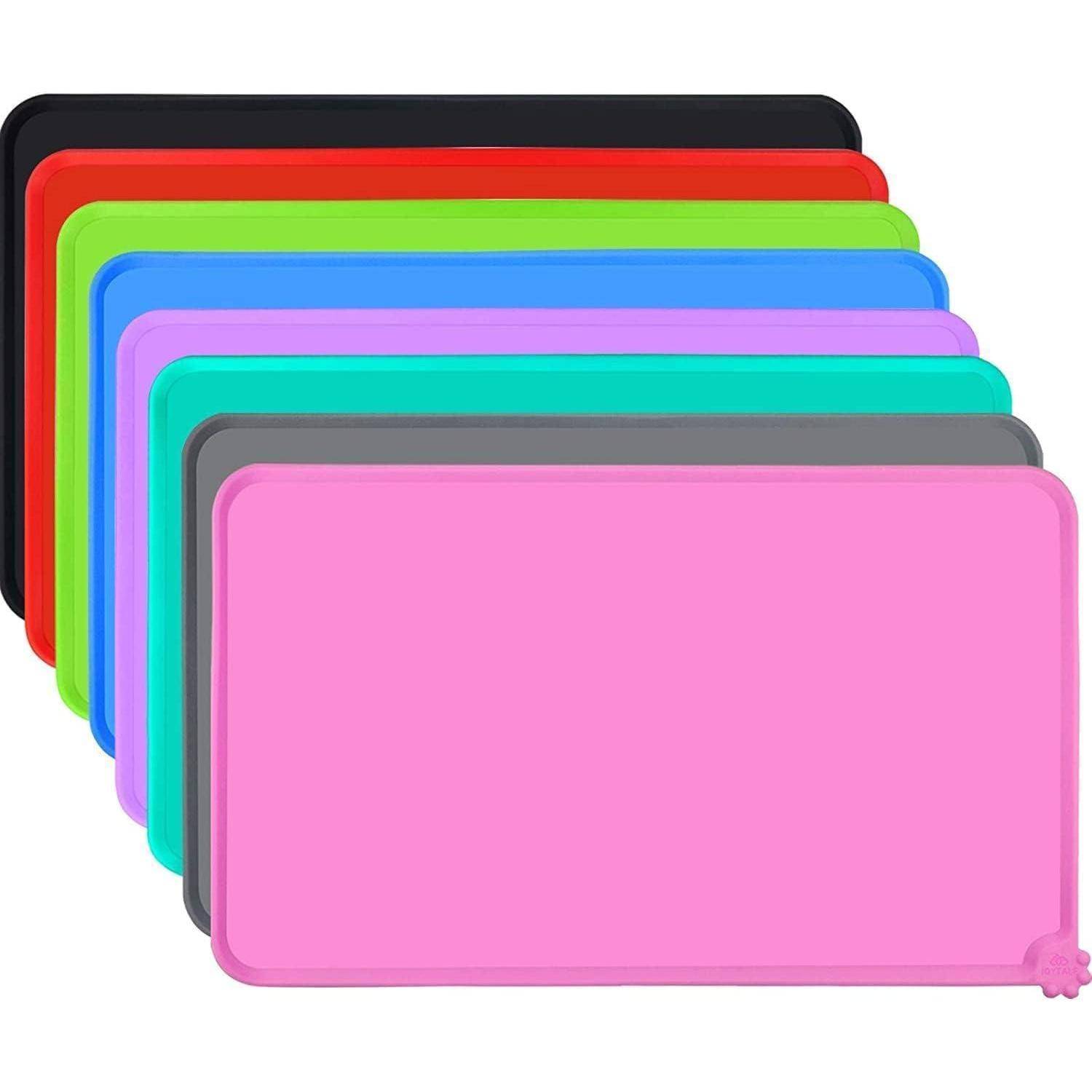 Futtermatte Silikon rutschfest wasserdicht Rand Rosa 53×37cm