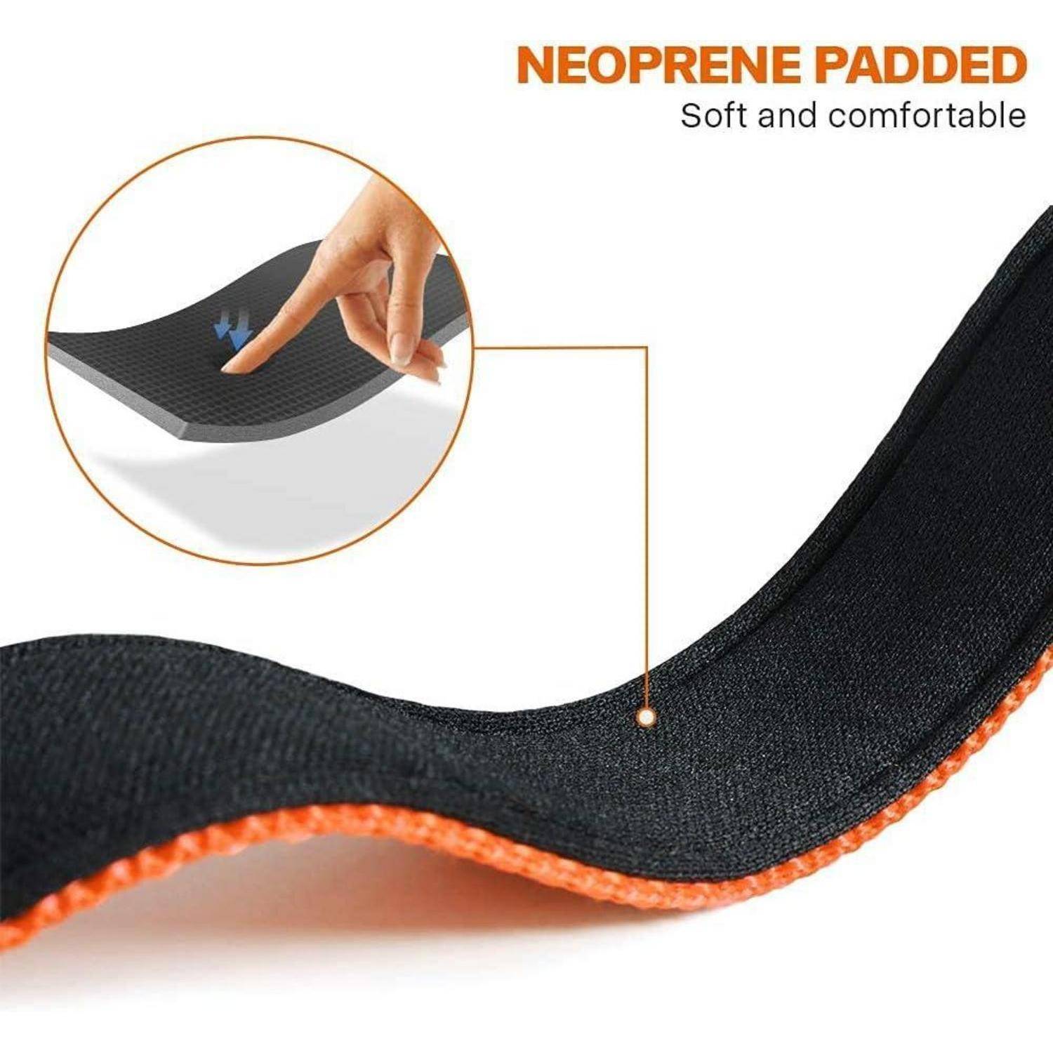 Neopren gepolsterter Riemen, der seine weiche und bequeme Textur hervorhebt.