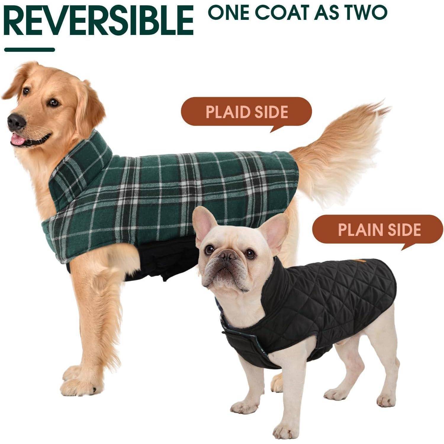 Hundemantel Kleine Hunde Fleece S(Chest:35-44cm;Neck:27-32cm) Grün