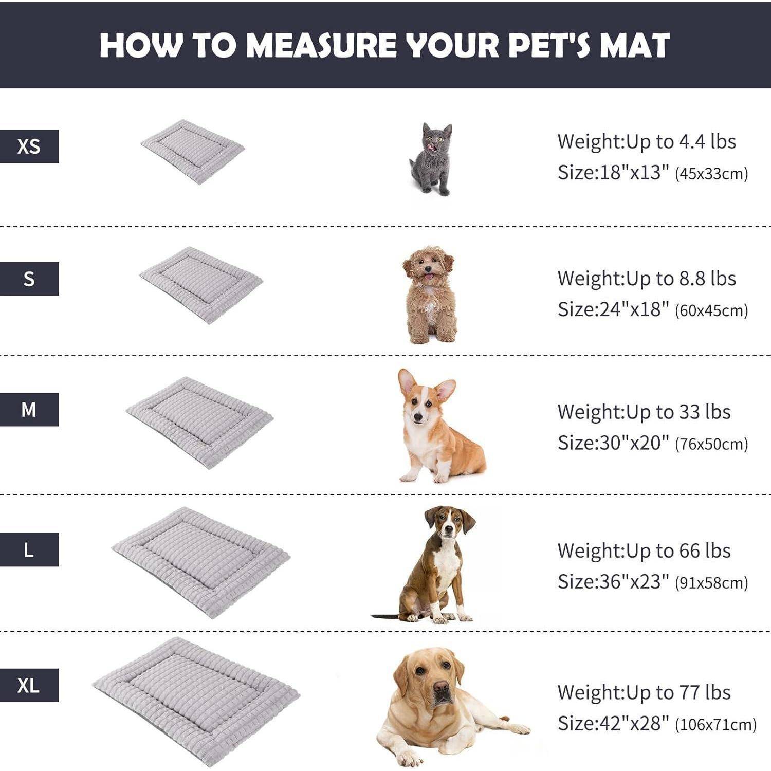 Hundebett Hundematte Hundedecke Katzenkissen XXL(121*76cm) Grau