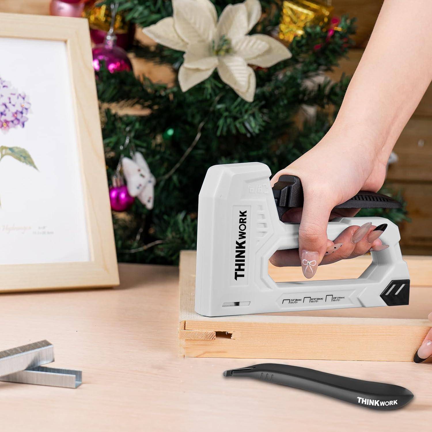 Handtacker 1600 JT21 Klammern Klammerentferner Holz Polster Grau