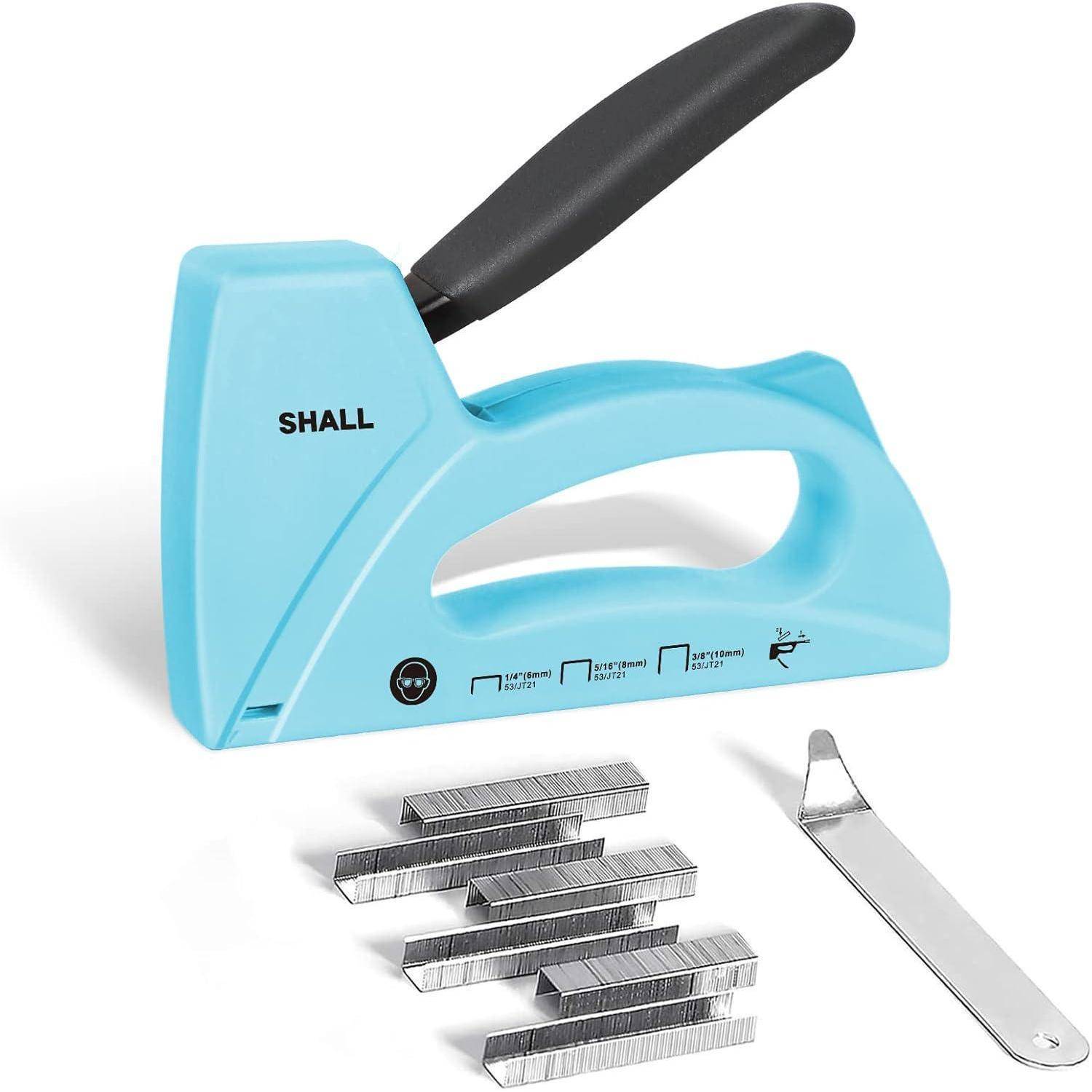 Heftpistole Holz 1600pcs JT21 1/4 5/16 3/8 Zoll DIY Blau