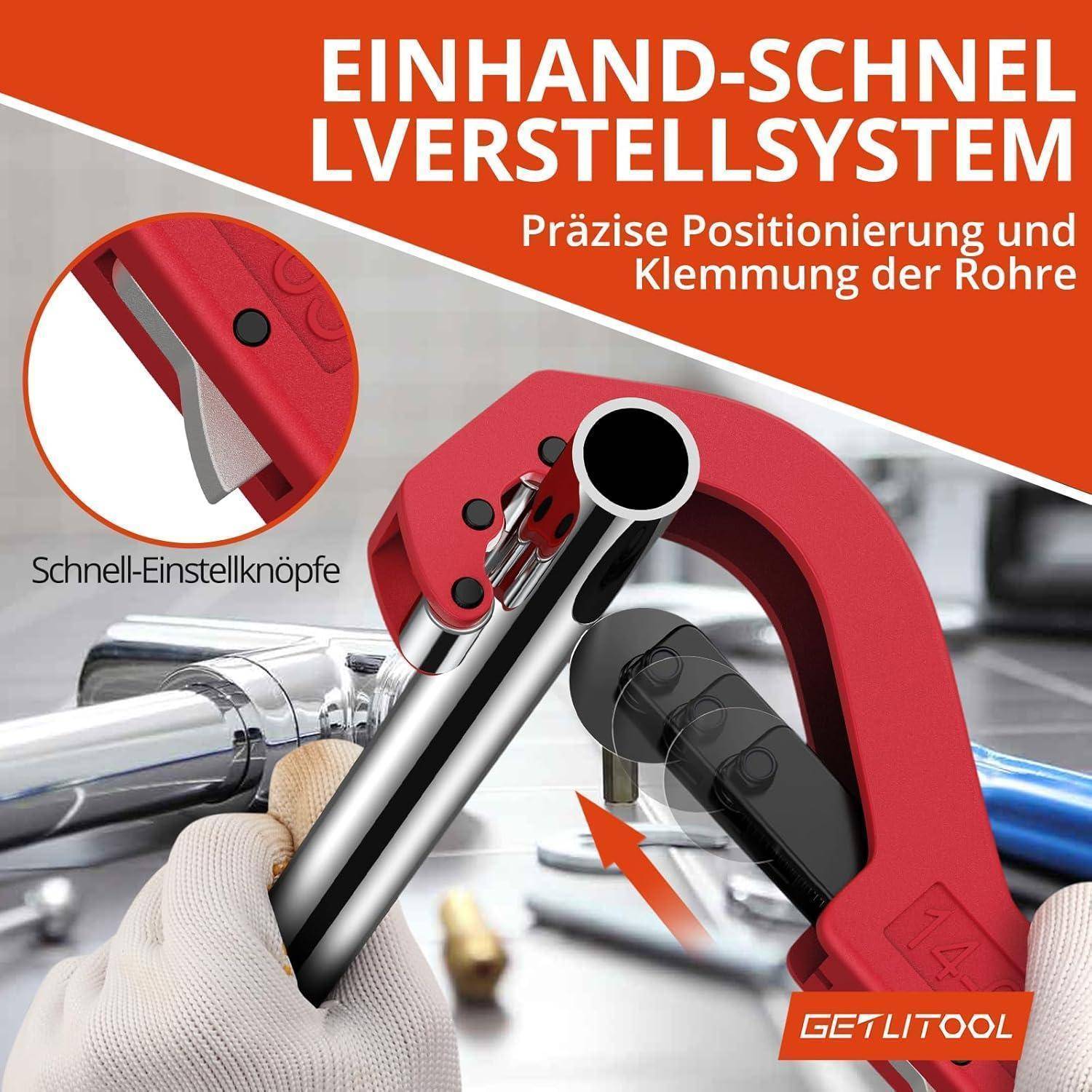 Rohrschneider 14-65 mm Schnelleinstellung Entgrater für Kupfer