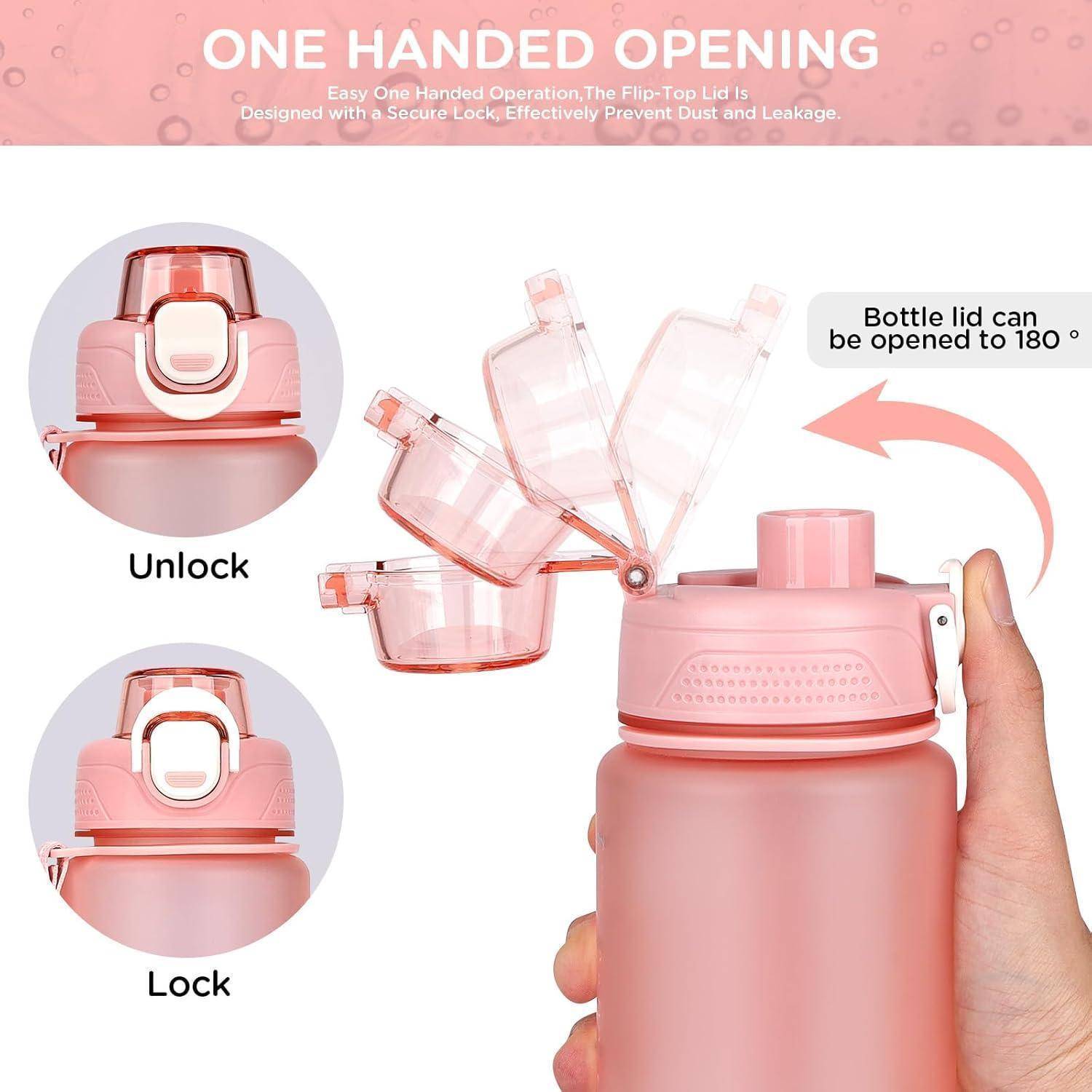 Sport Trinkflasche 600ml BPA Frei Kohlensäure Geeignet Pink