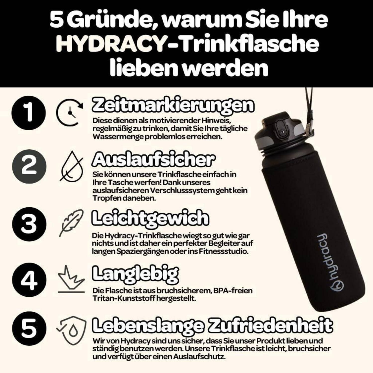 Trinkflasche Fruchteinsatz BPAfrei 500mL - Schnelltrink Space Greu