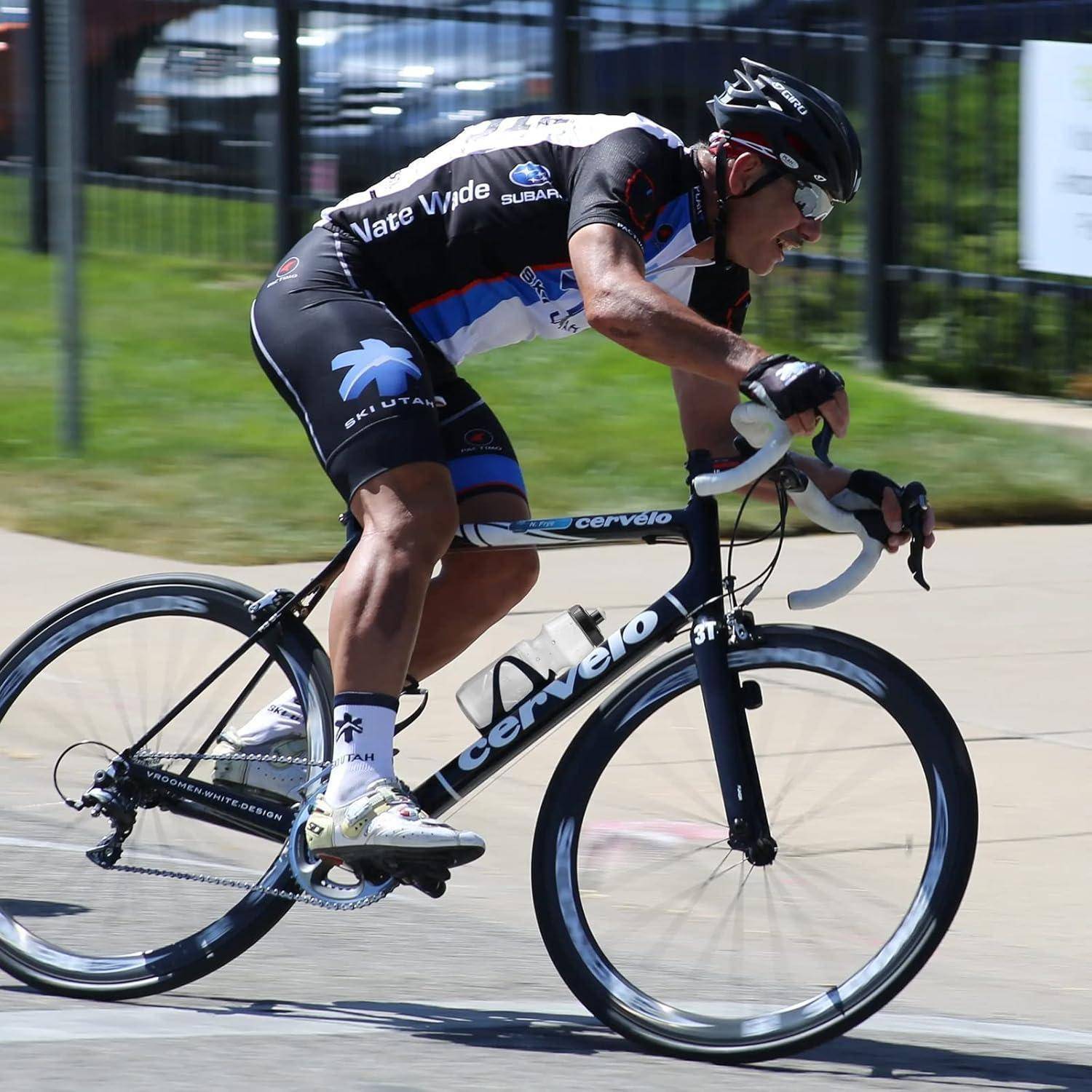 Fahrrad Trinkflasche 750ml BPAfrei Auslaufsicher 2er Set Klar Grau