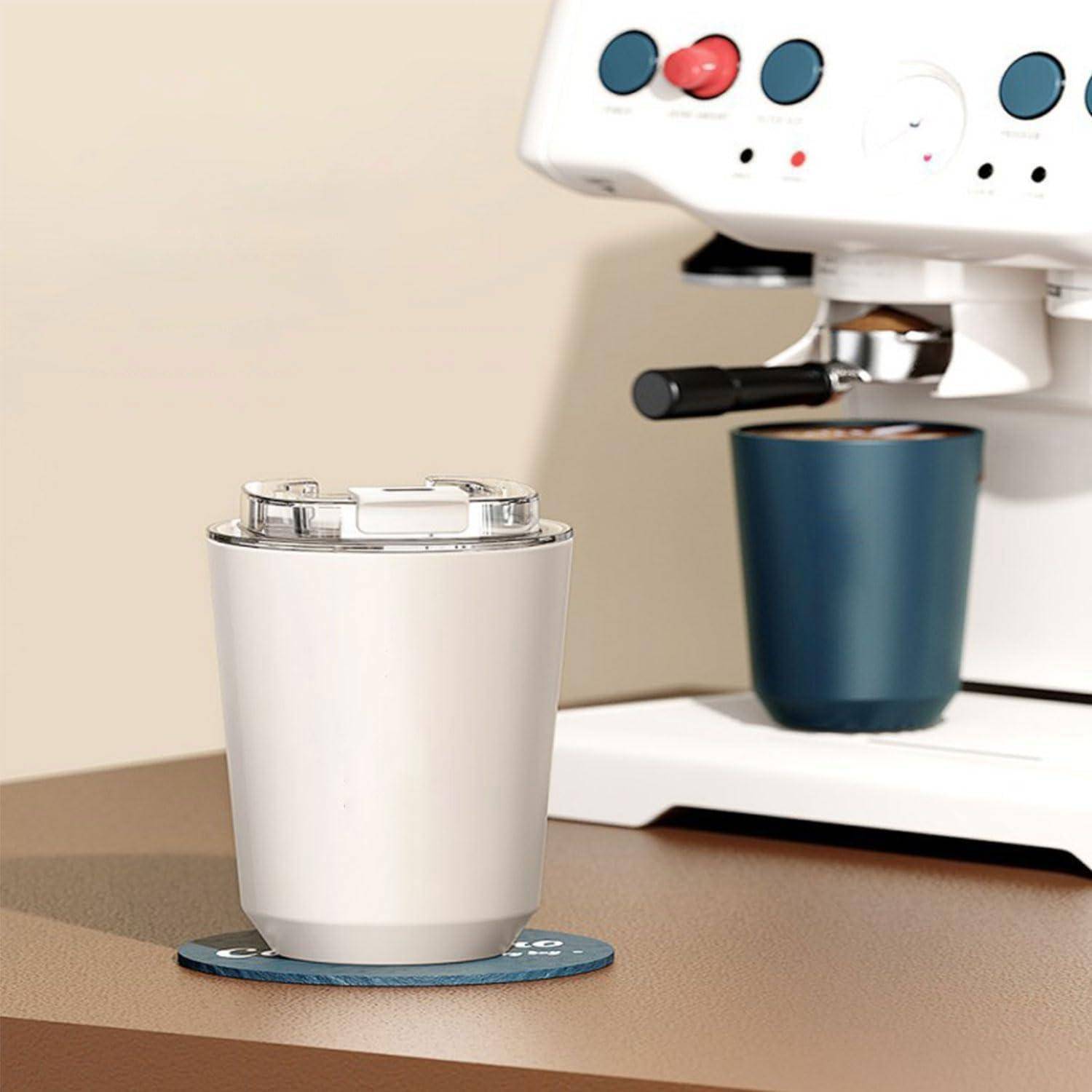 Kaffeebecher to go 280ml Thermobecher Auslaufsicher mit Deckel