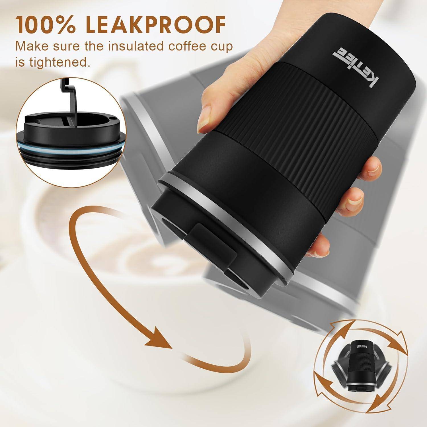 Thermobecher Kaffeebecher to Go Edelstahl Vakuum Isolierbecher 380ml