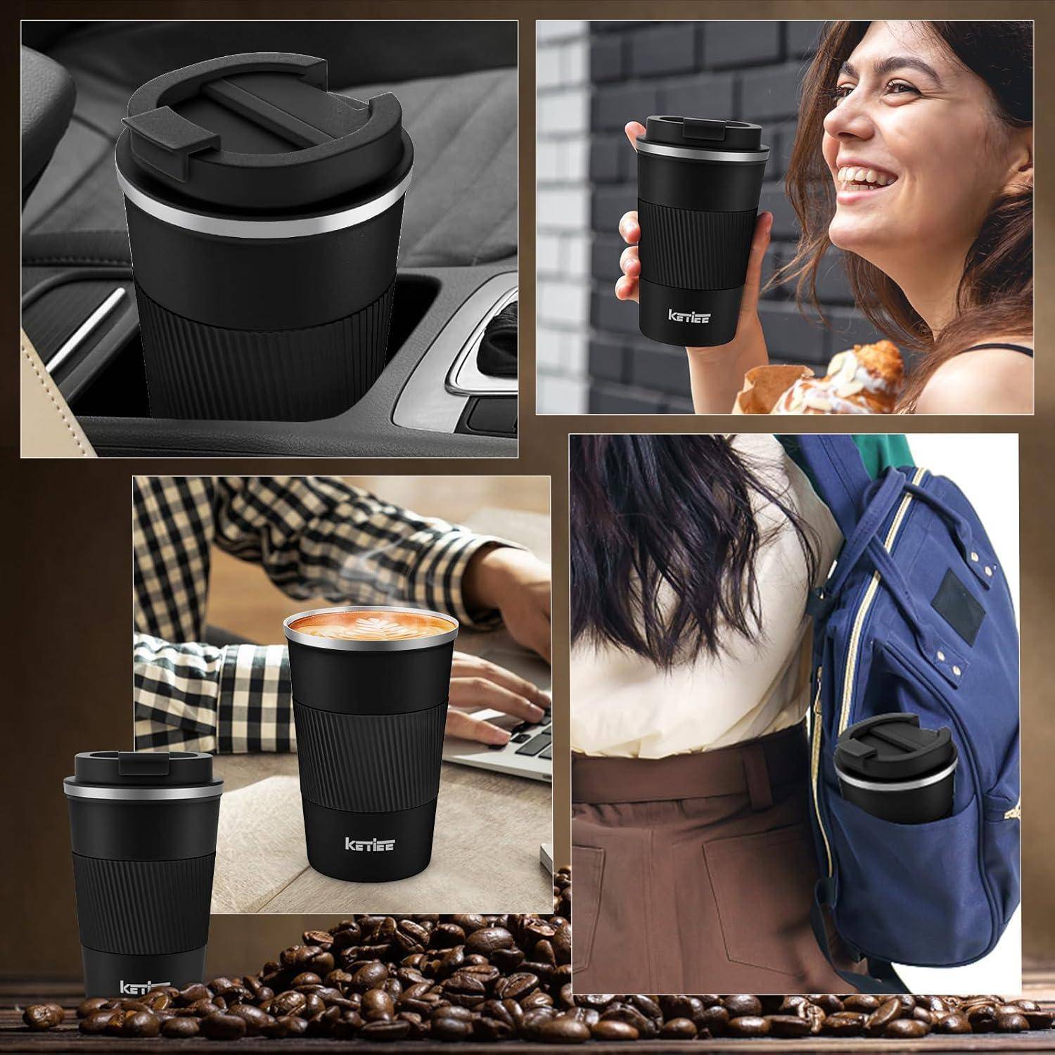 Thermobecher Kaffeebecher to Go Edelstahl Vakuum Isolierbecher 380ml