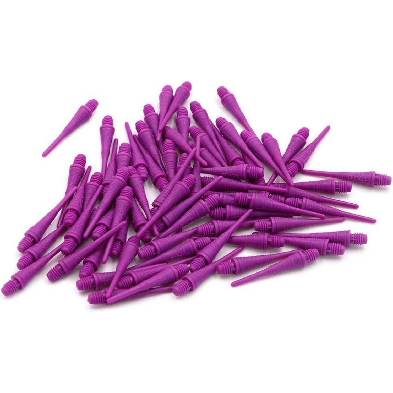 2BA Soft Dartpfeil Spitzen 100er Packung Violett flexibel langlebig