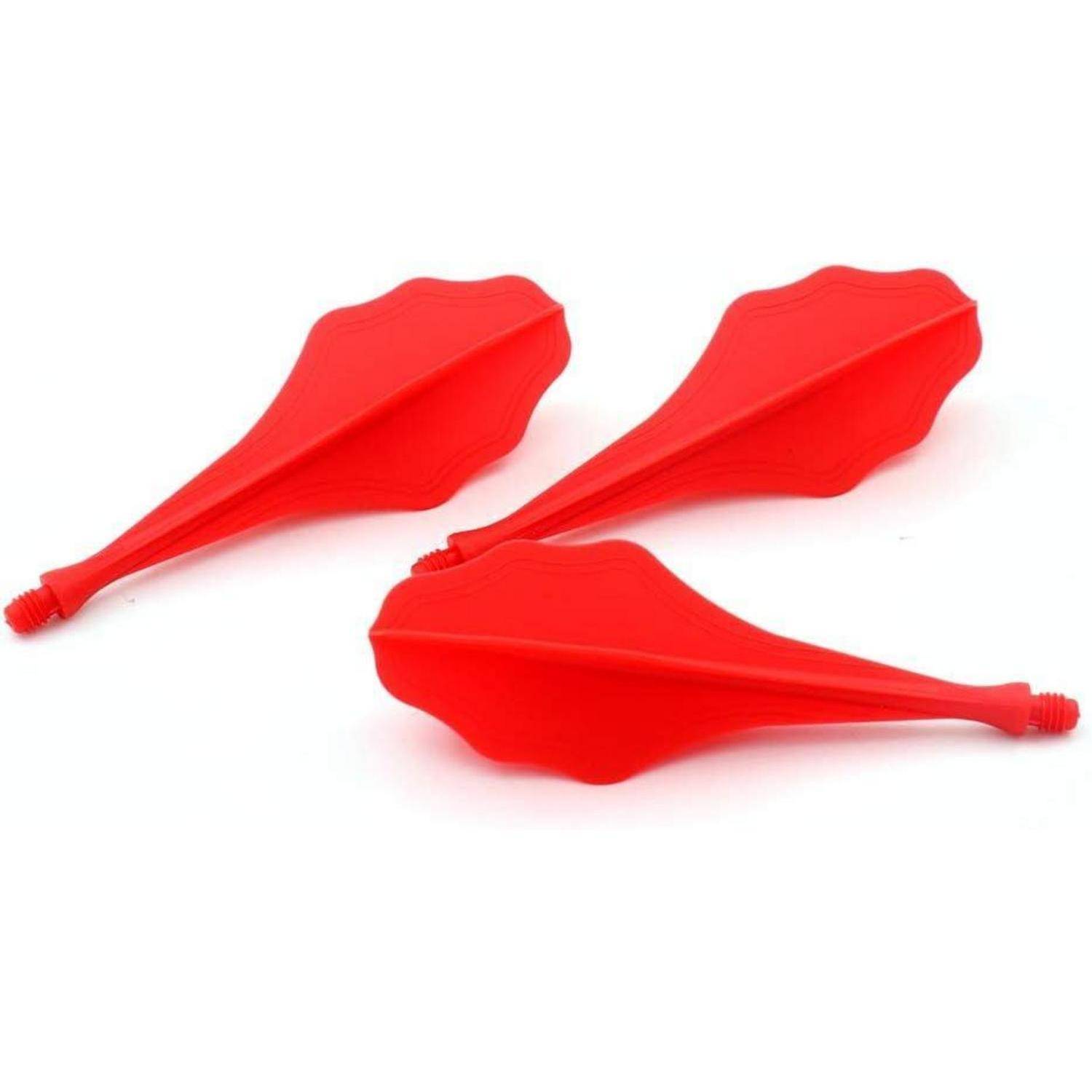 Dartflüge AK8 integrierte 3er Set rote Welle
