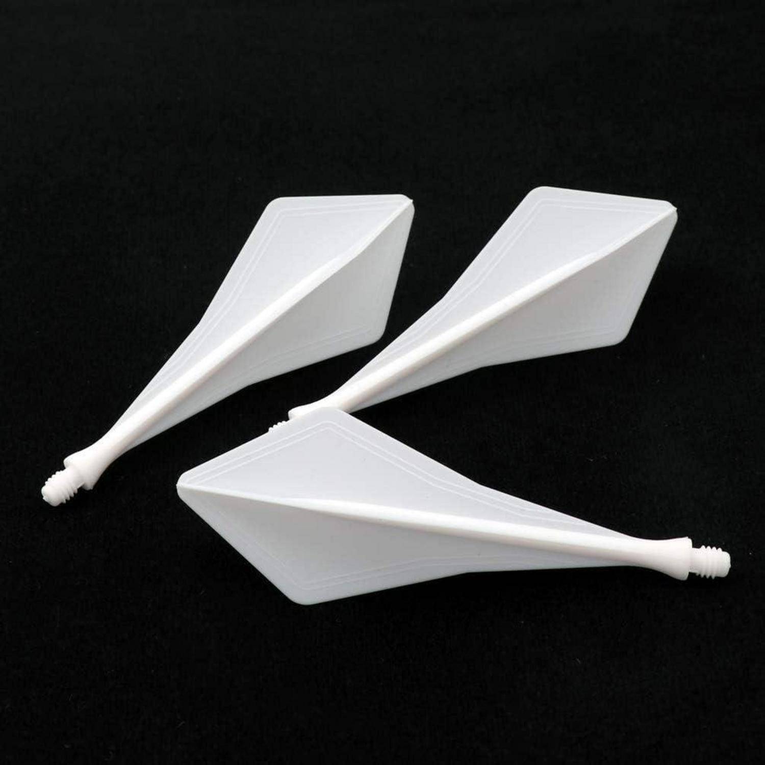 Dartflüge AK8 3er Set weiße Diamant