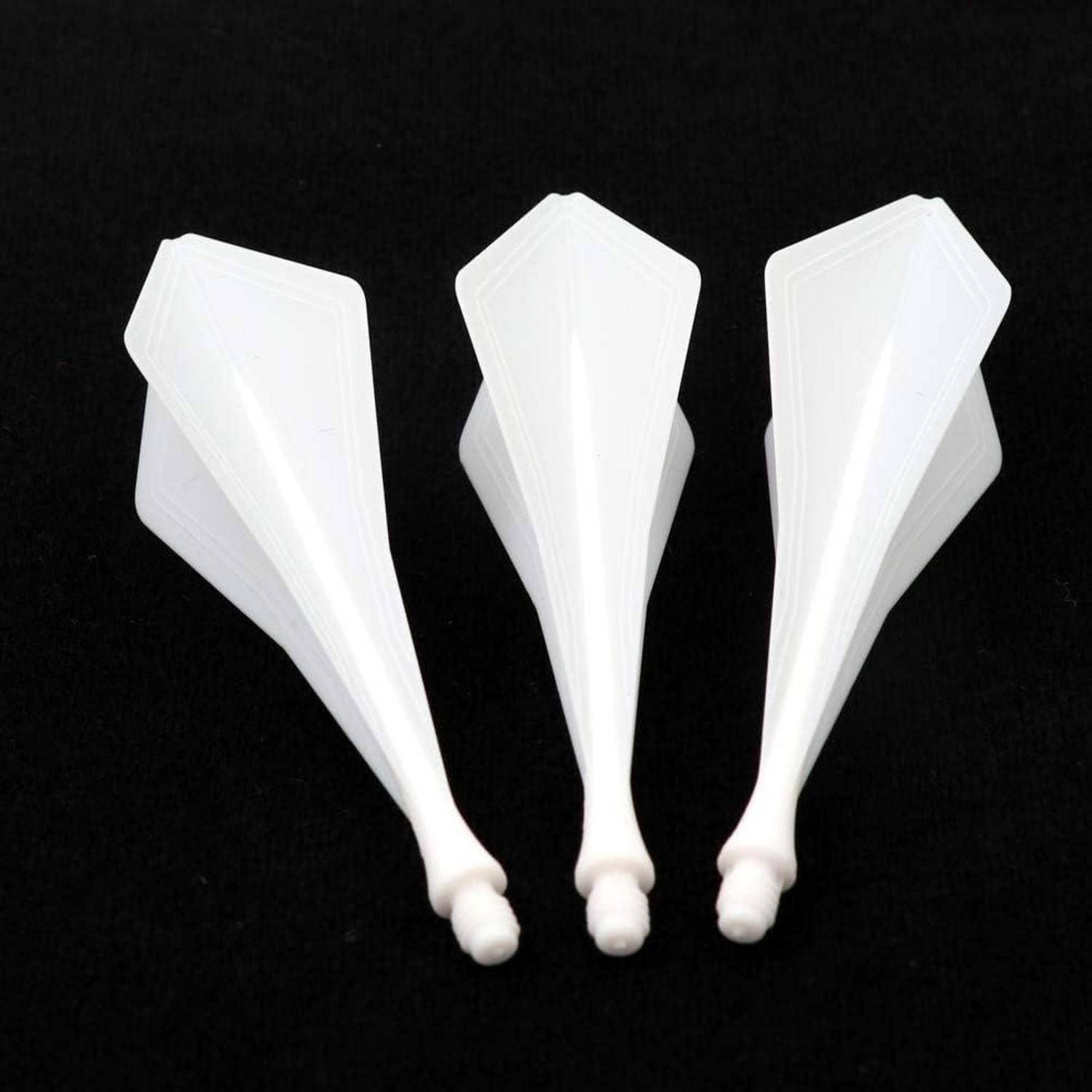Dartflüge AK8 3er Set weiße Diamant