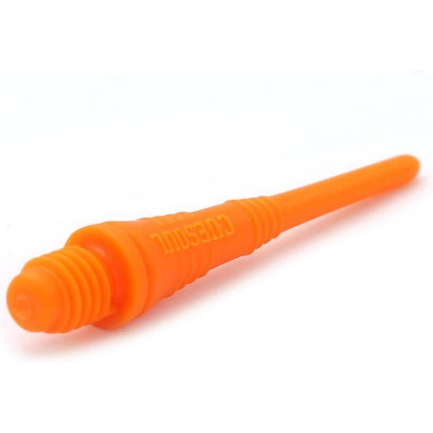 Eine orangefarbene Plastikdüse mit Gewinde, beschriftet mit 'CusCus', wahrscheinlich zum Abdichten oder Ausgeben verwendet.