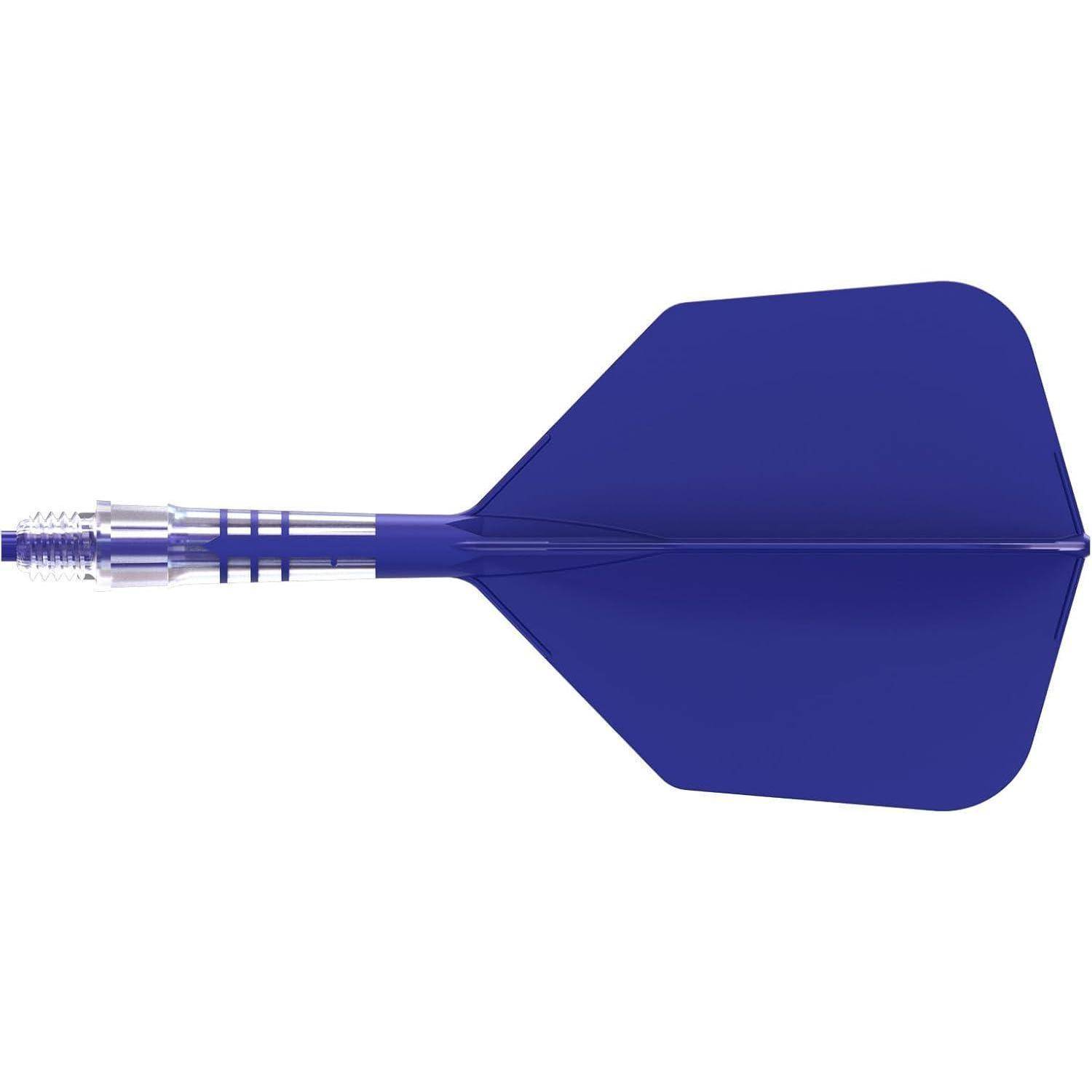 Dartschaft T19 Carbon Flight dunkelblauer Flight blauer Schaft Größe 1
