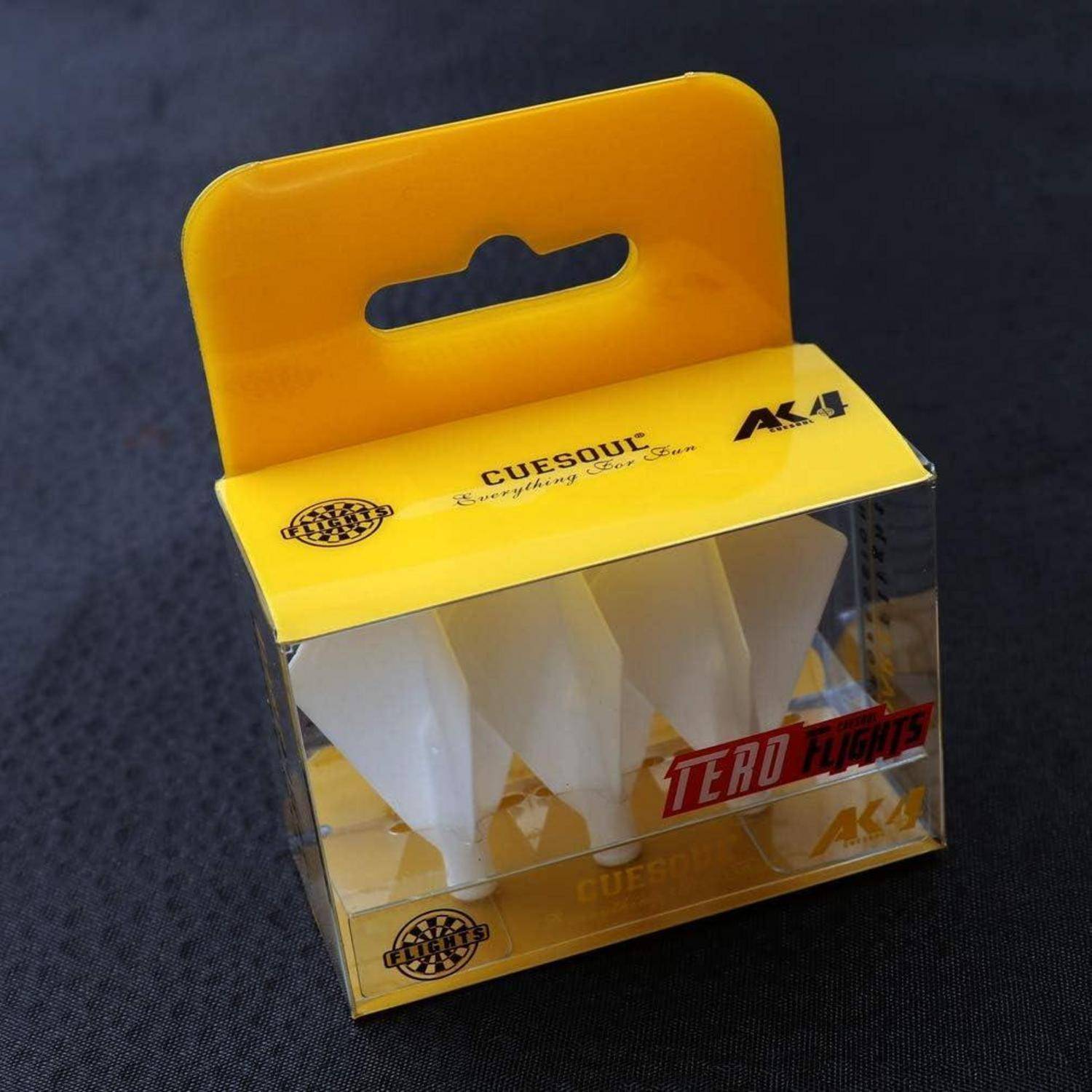 Eine Packung weißer Queue-Sport-Kreide, mit der Aufschrift 