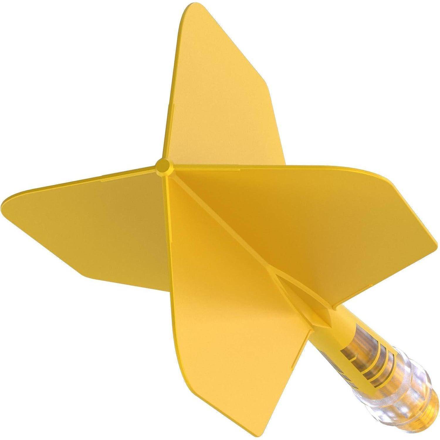 Dartschaft Carbon T19 Flight Big gelber Flug gelber Schaft Größe 1