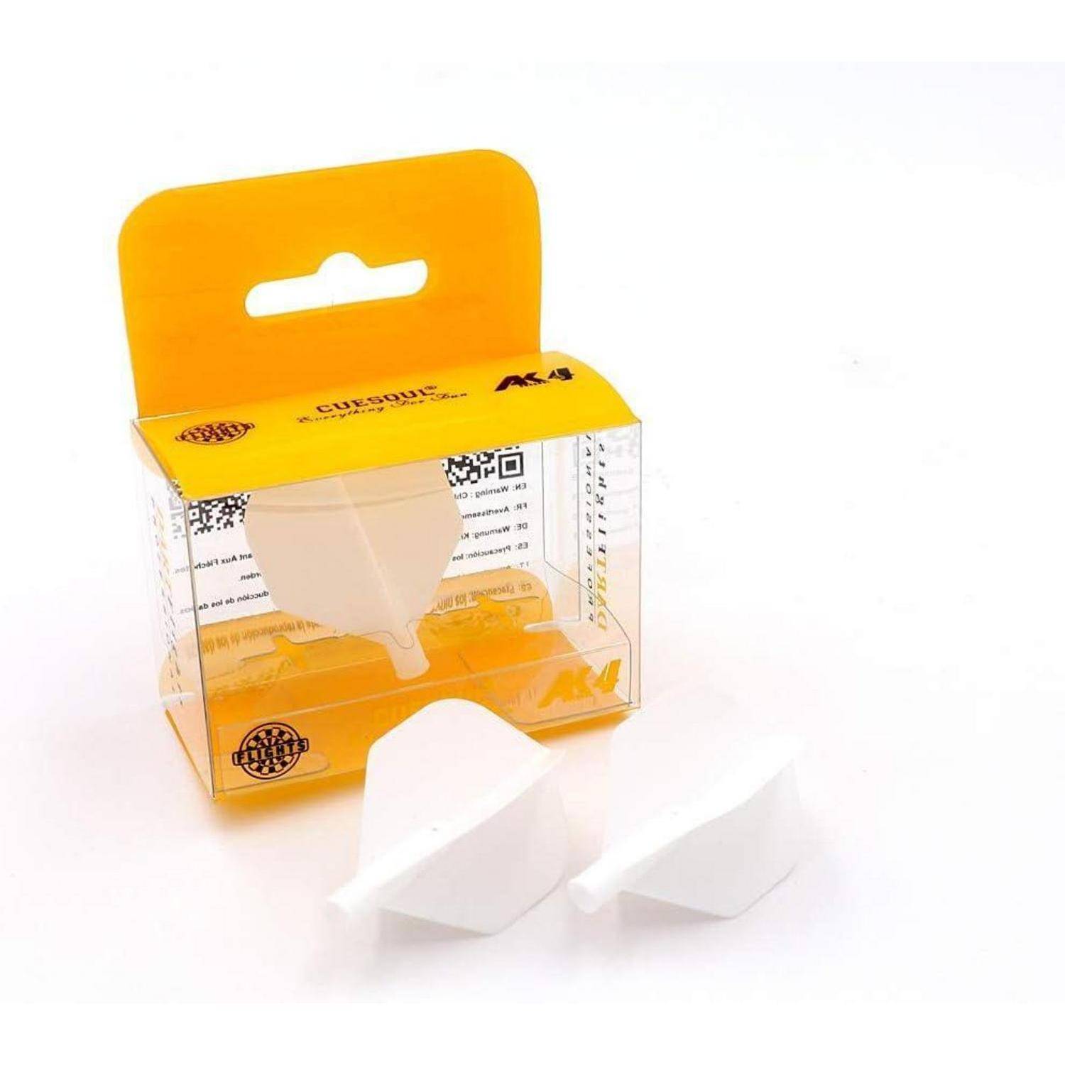 Eine gelbe und durchsichtige Plastikbox, die weiße würfelförmige Objekte enthält, mit zwei zusätzlichen Würfeln daneben.